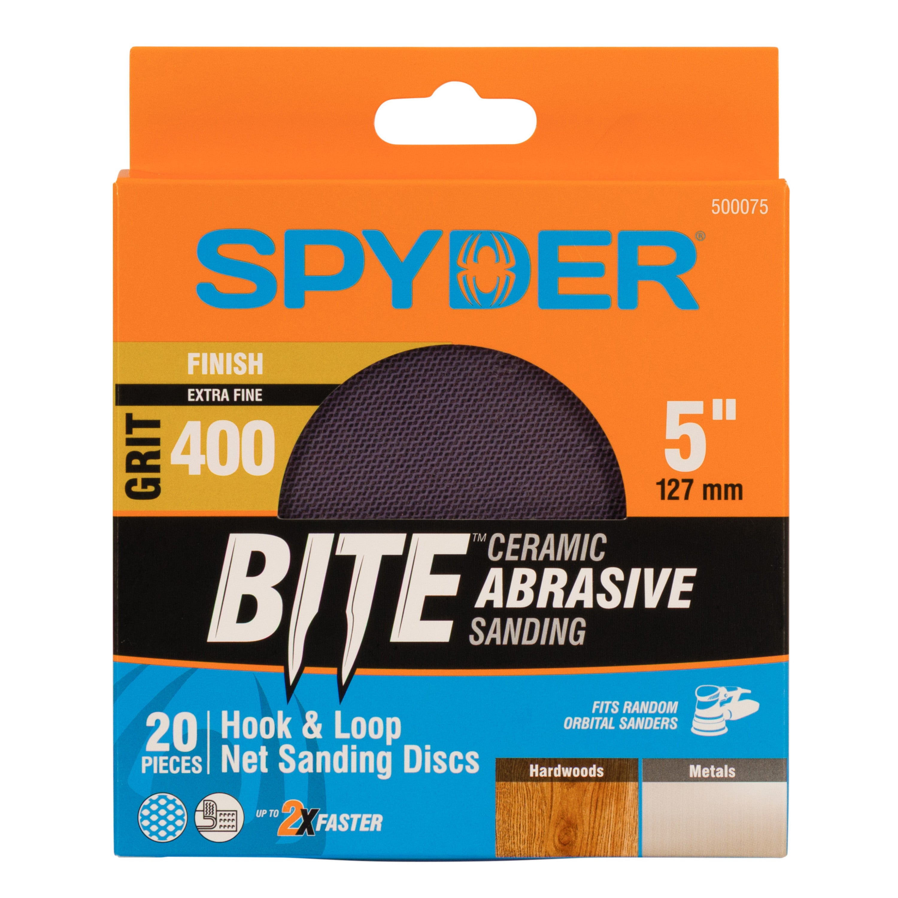5" 400 Grit Ceramic Net Hook & Loop Sanding Discs (20-Pack)