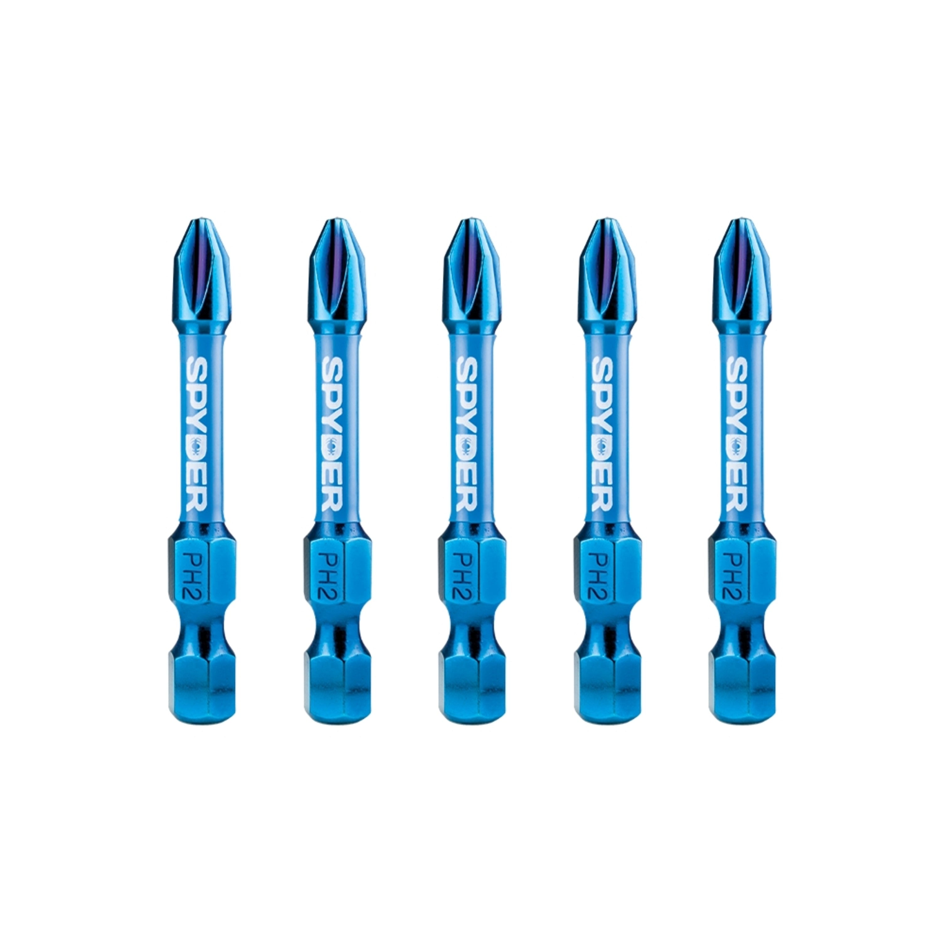 2" PH2 Impact Driver Bit (5-Pack) Mach-Blue®