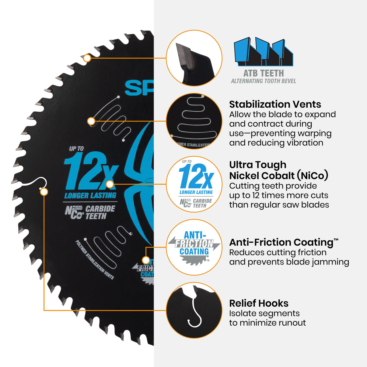 8-1/4" 60-Tooth Ultra Fine Finish Saw Blade for Wood