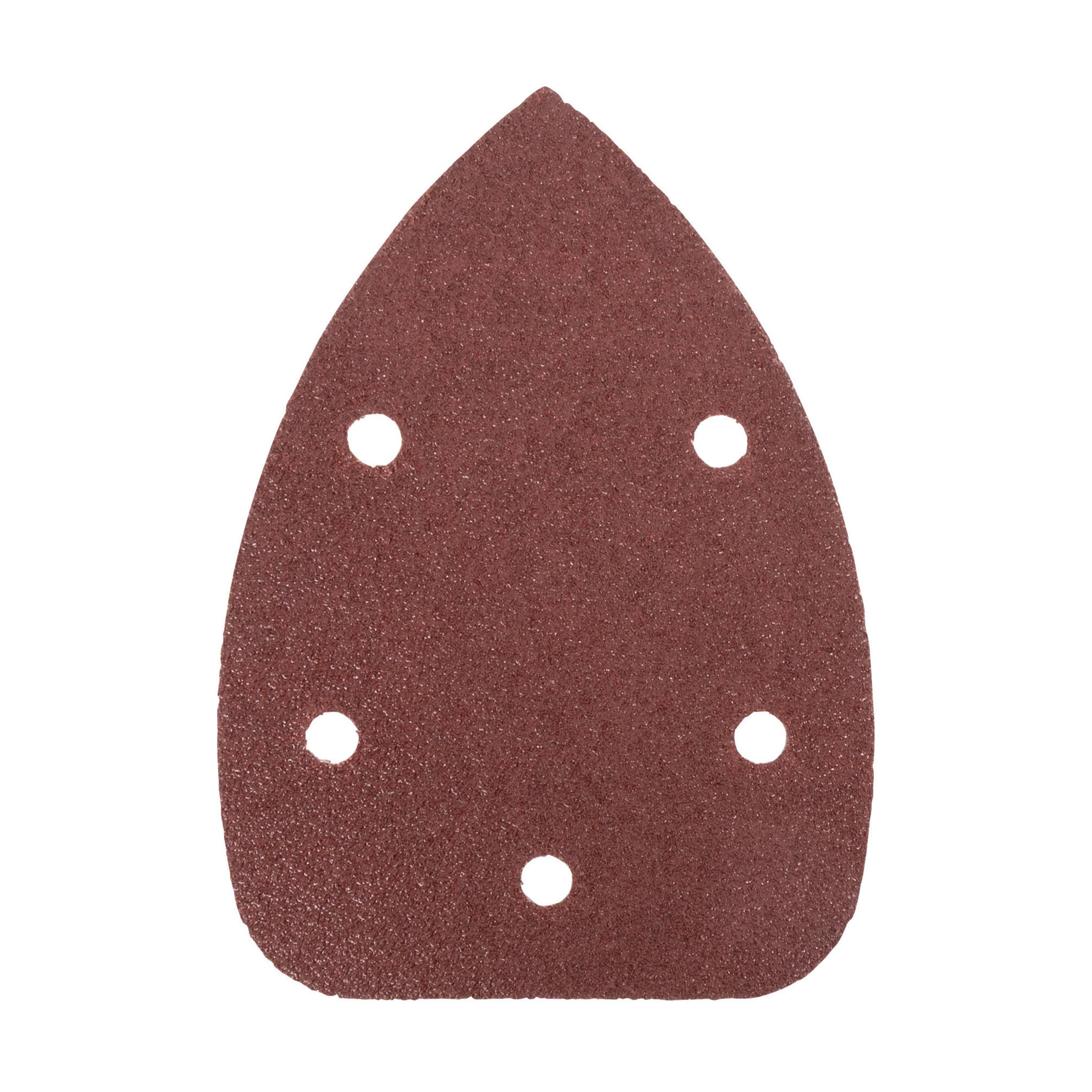 3-3/4" x 5-1/4" x 5-Hole 60 Grit Aluminum Oxide Hook & Loop Detail Sanding Sheets (15-Pack)