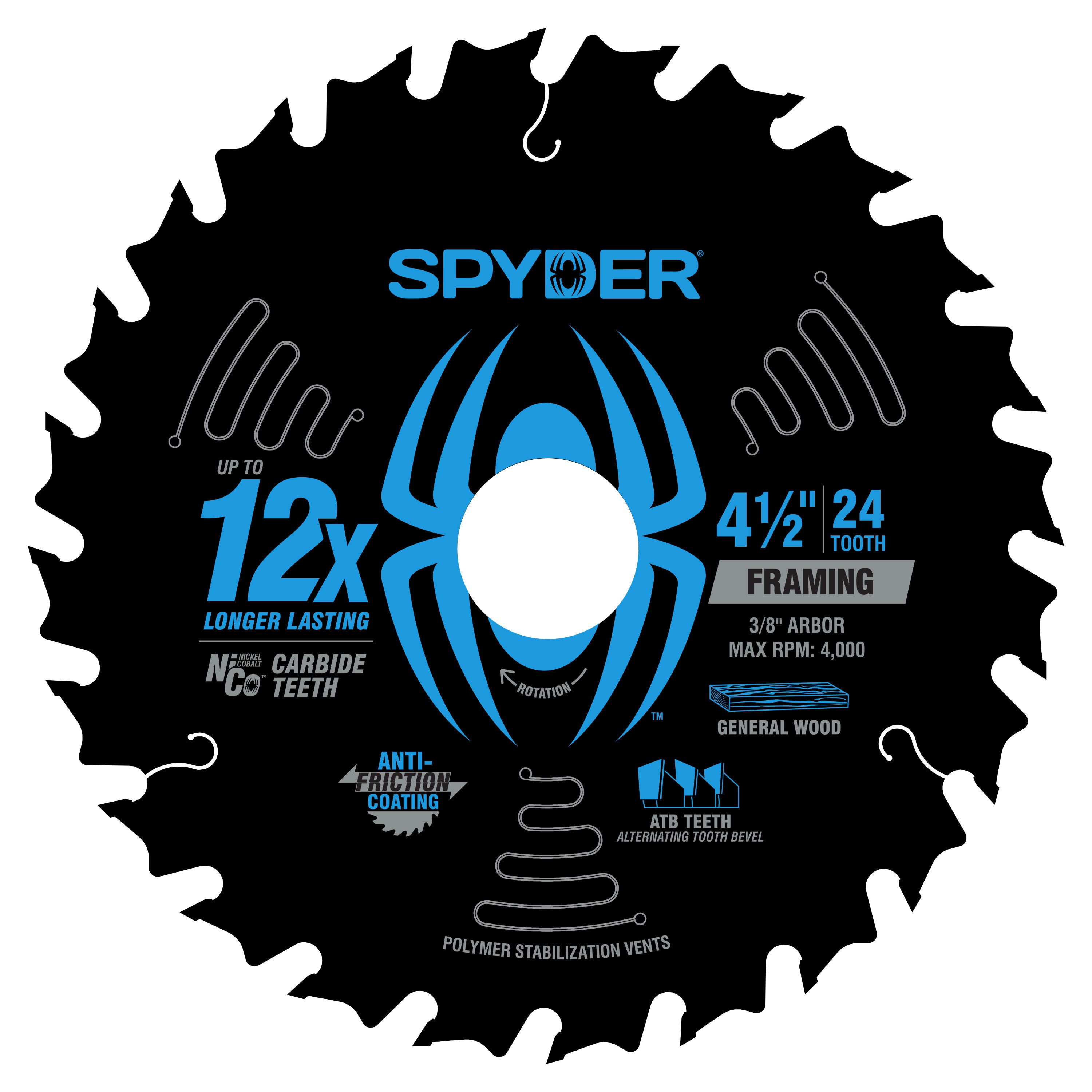 4-1/2" 24-Tooth Saw Blade for Framing