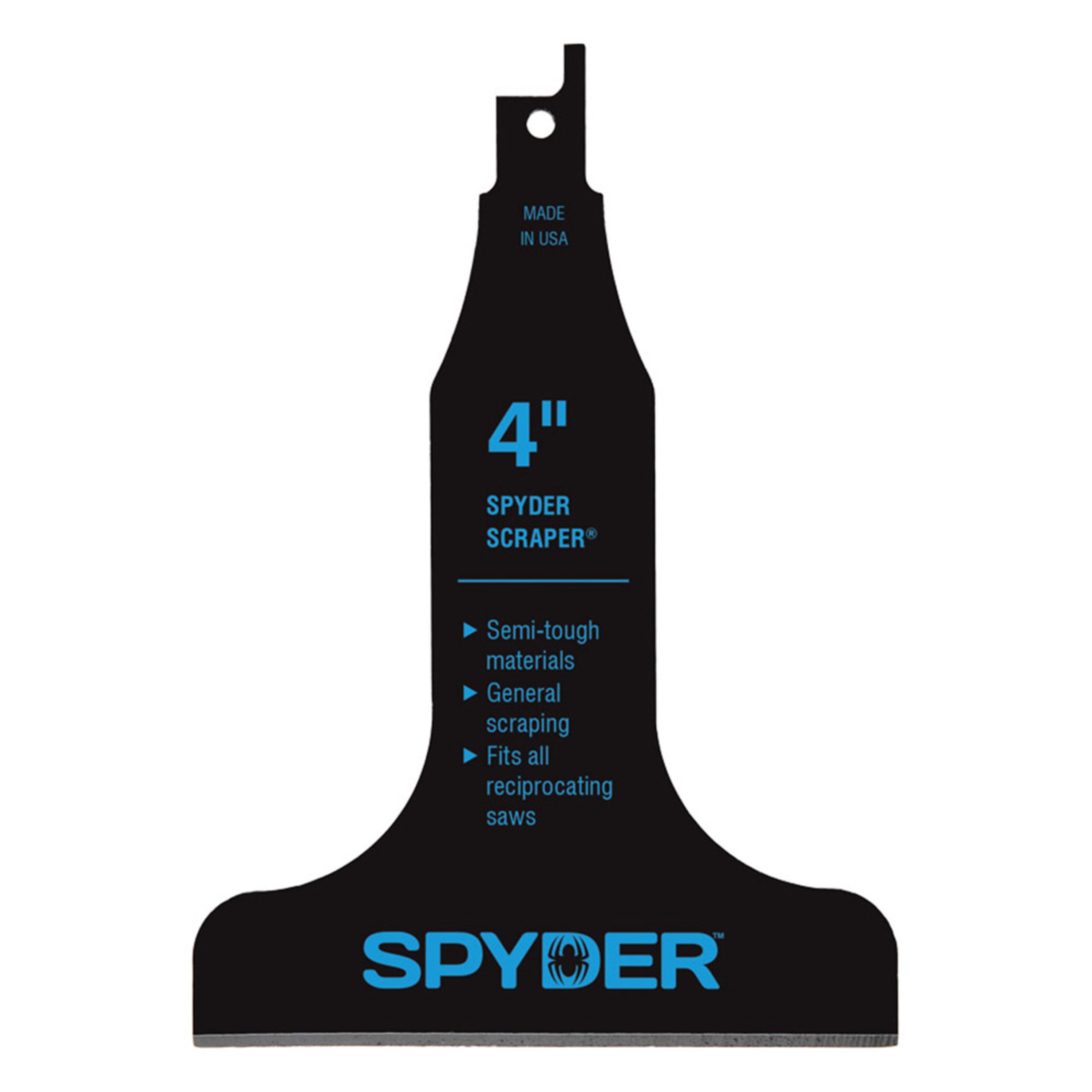 4" Scraper Blade Attachment for Reciprocating Saws Spyder Scraper™