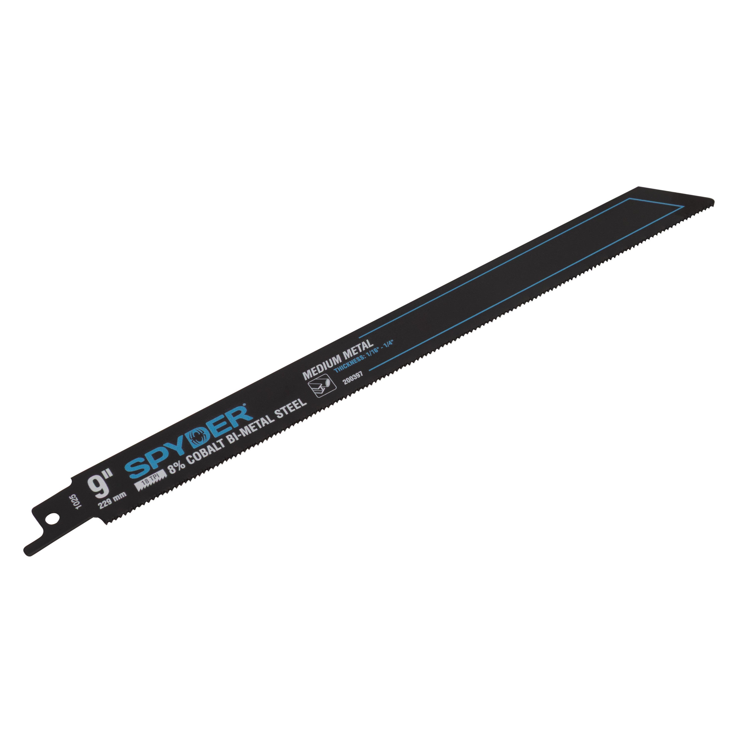 9" 18 TPI Bi-Metal Reciprocating Saw Blade (5-Pack) Black Series™