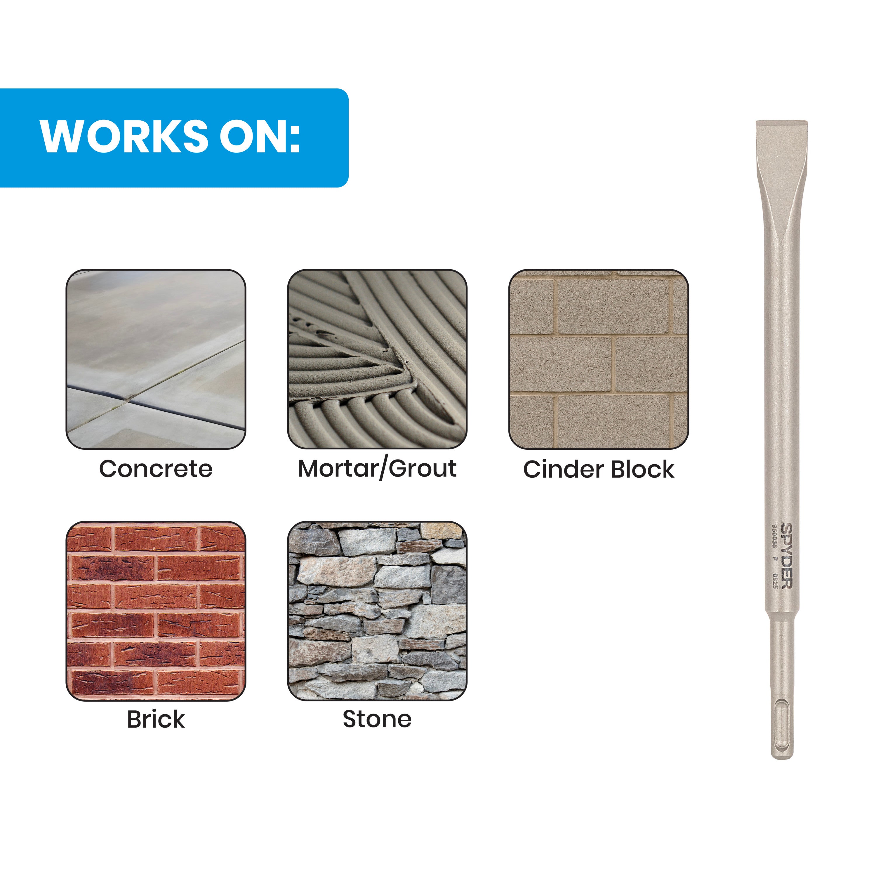 3/4" x 10" SDS-Plus Flat Chisel Bit