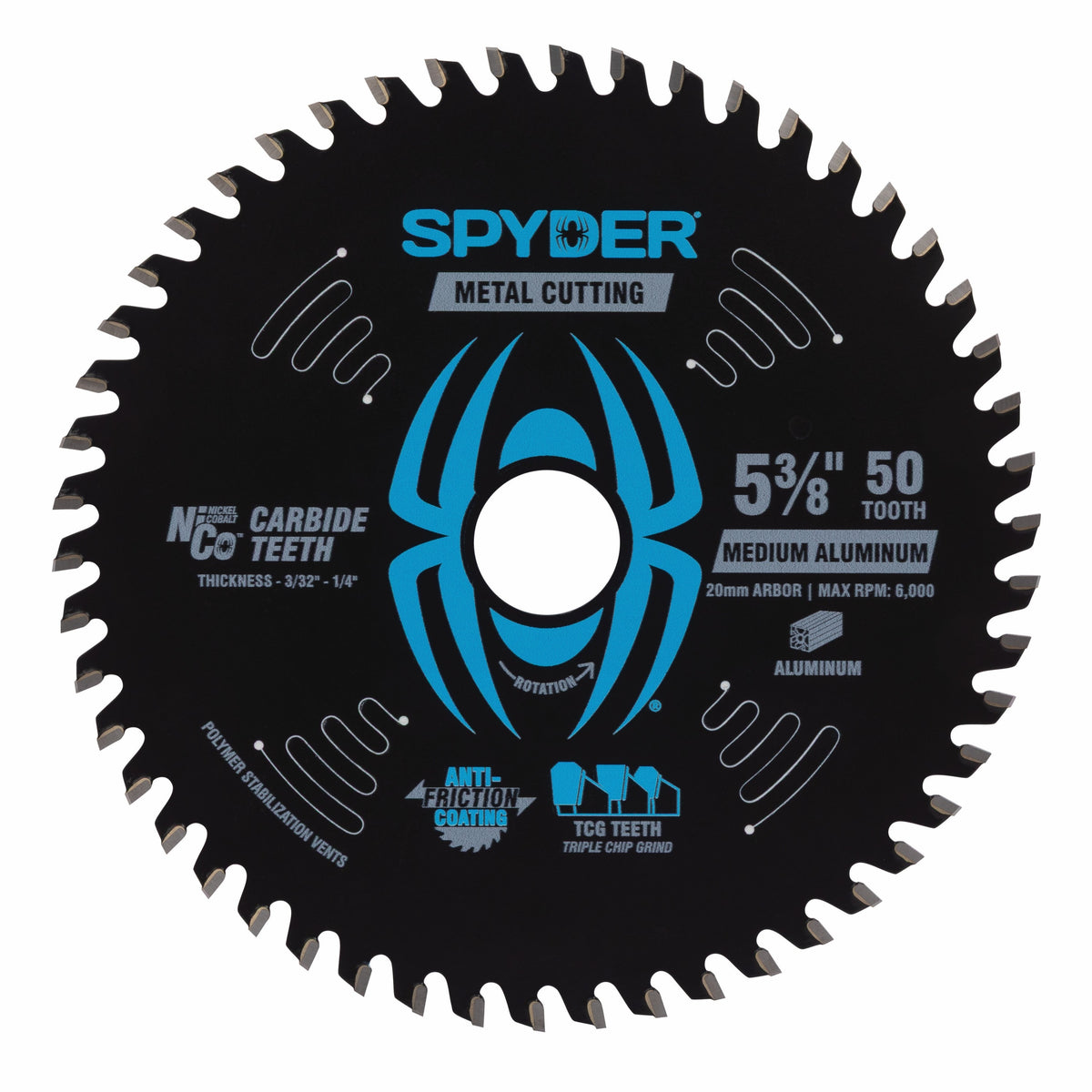 5-3/8" 50-Tooth Saw Blade for Medium Aluminum