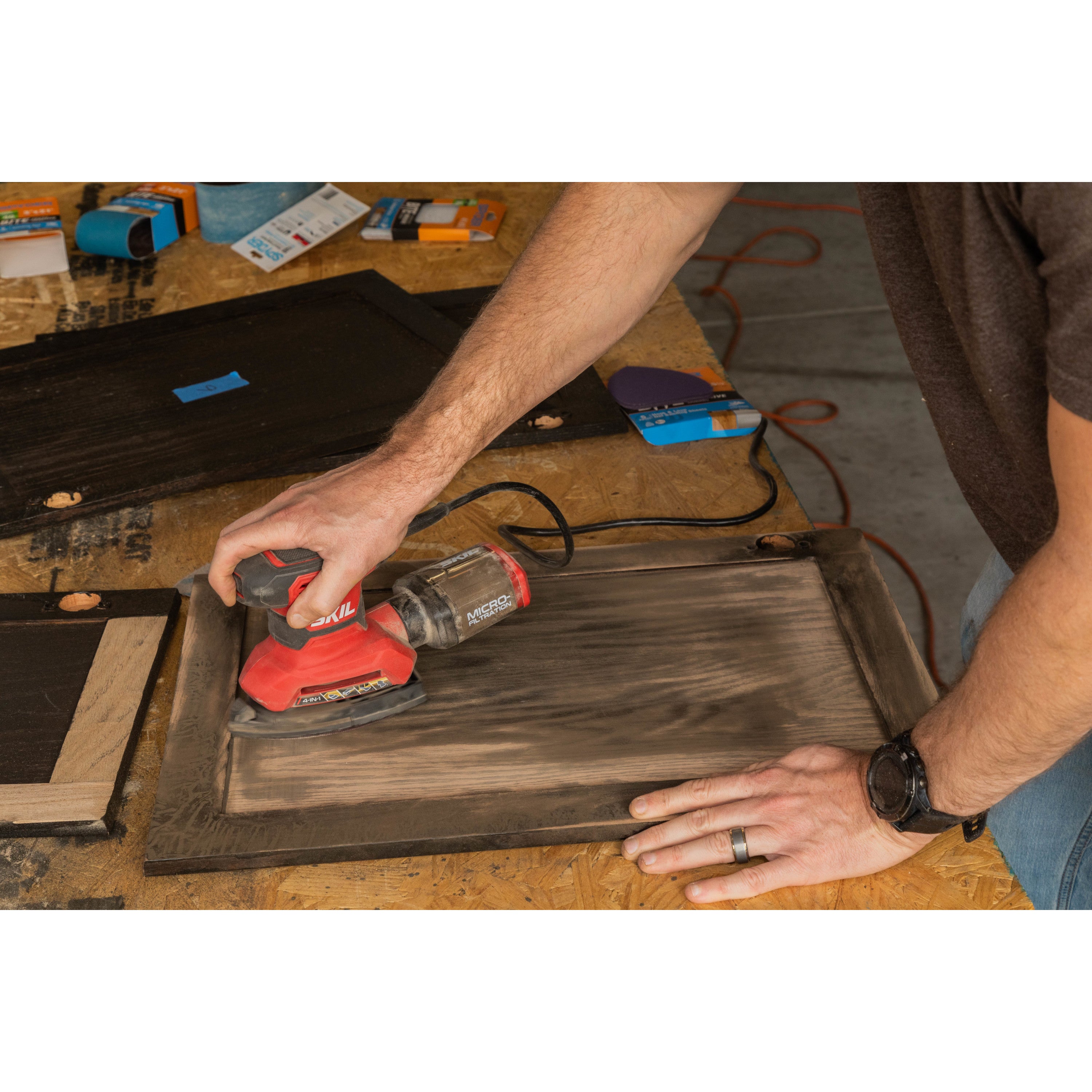 3-7/8" x 5-1/2" 220 Grit Ceramic Net Sanding Sheets (5-Pack)