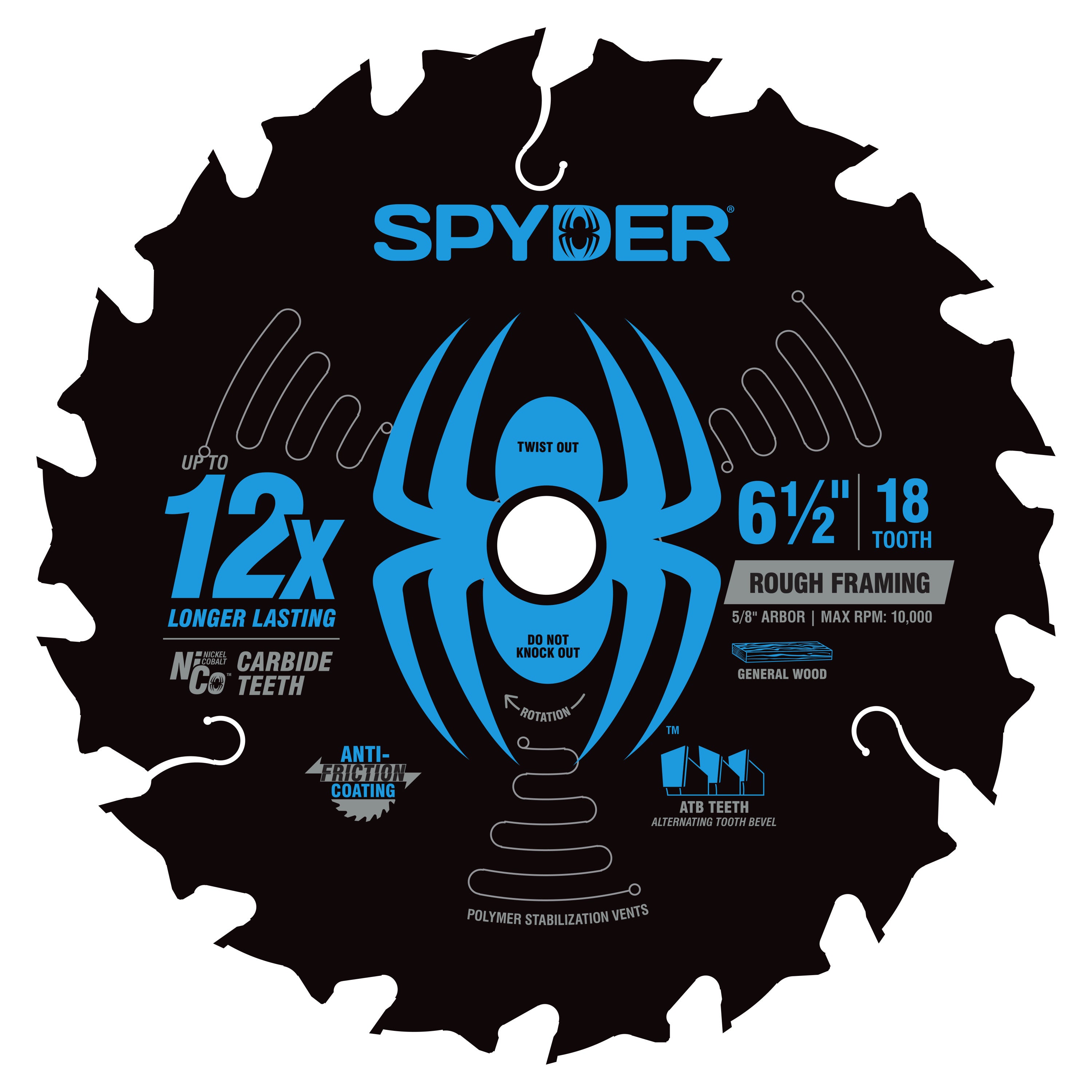 6-1/2" 18-Tooth Saw Blade for Rough Framing
