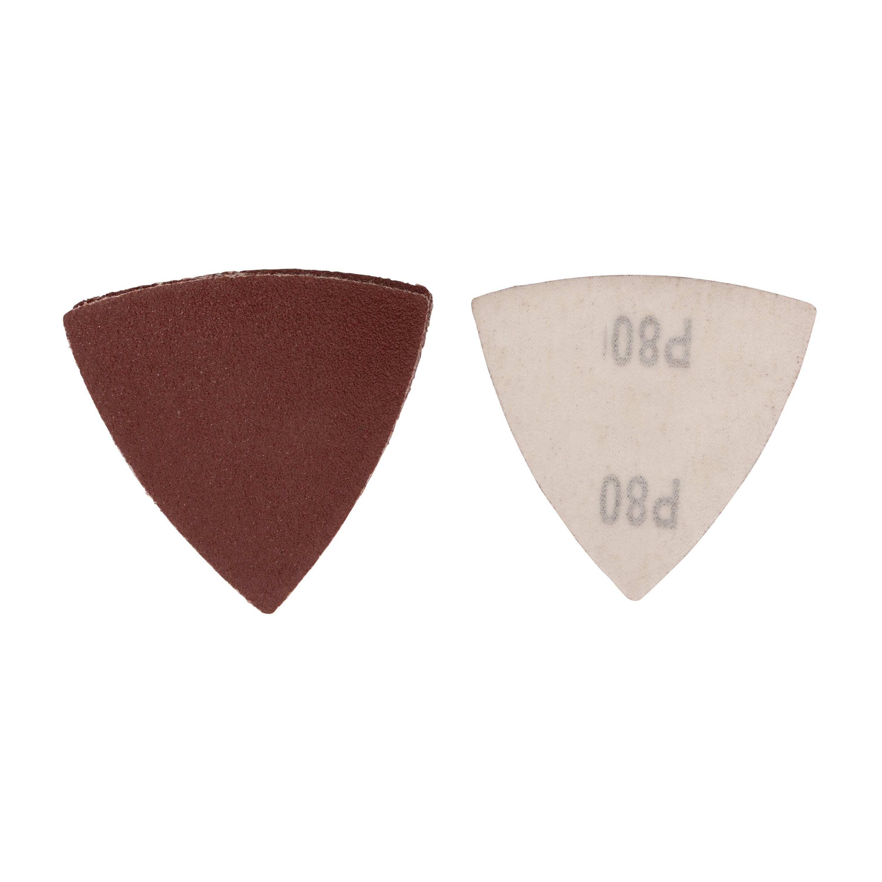 3-1/8" 80-Grit Aluminum Oxide Triangular Detail Sanding Sheets (10-Pack) Sanding