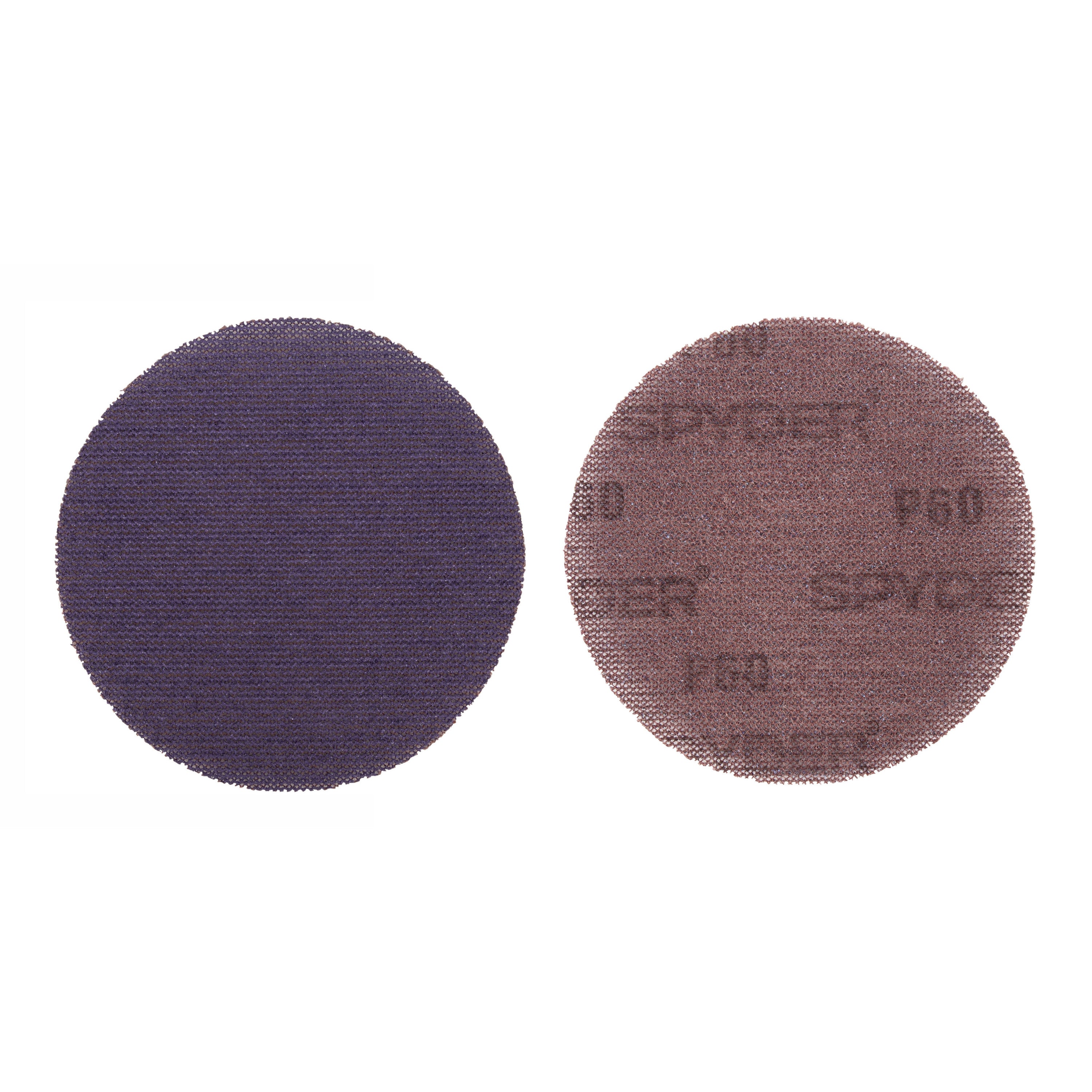5" 60 Grit Ceramic Net Hook & Loop Sanding Discs (50-Pack) Bite
