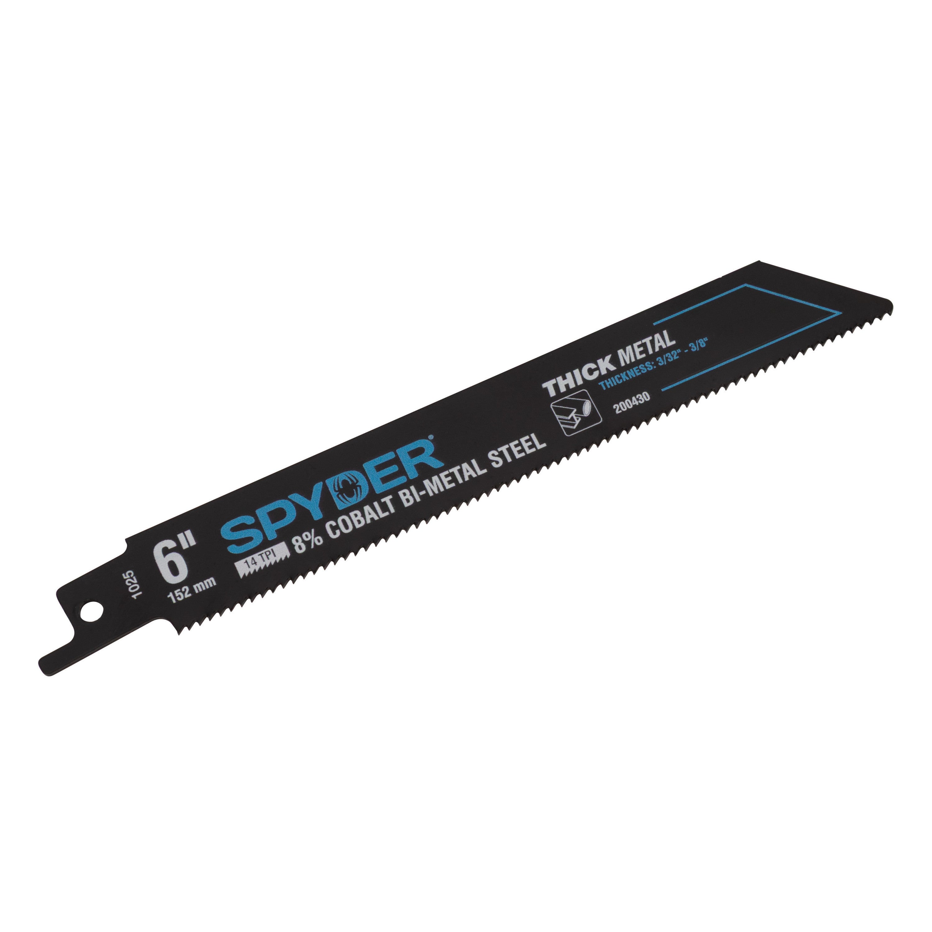6" 14 TPI Bi-Metal Thick Reciprocating Saw Blade Black Series™