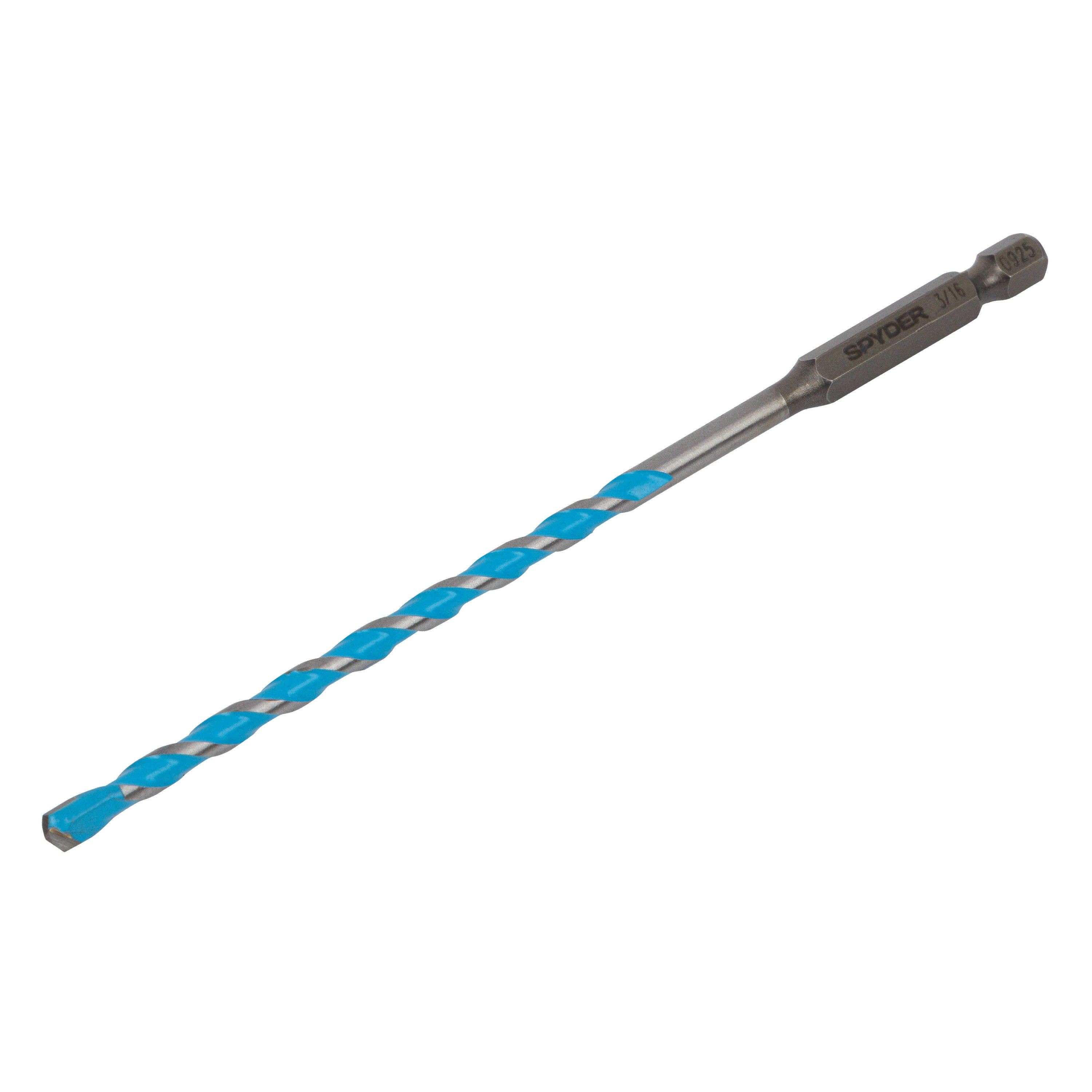 3/16" x 6" Impact Shank Carbide-Tipped Multiconstruction Masonry Drill Bit
