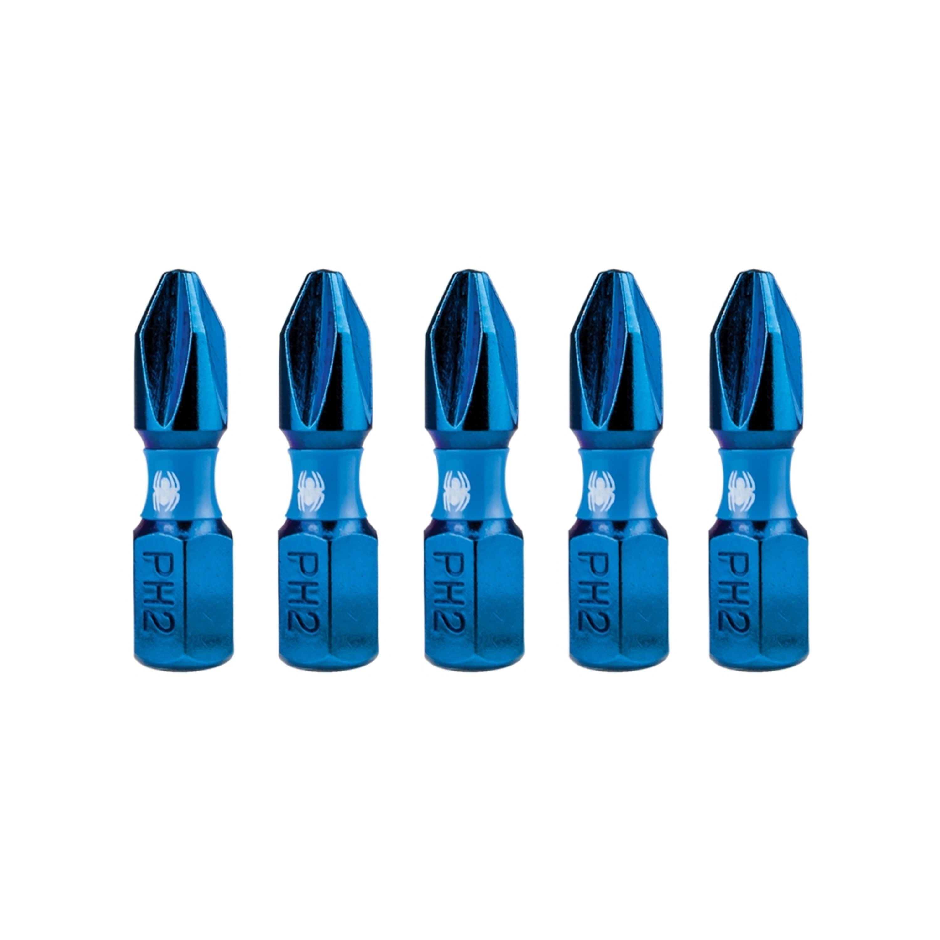 1" PH2 Philips Impact Driver Bit (5-Pack) Mach-Blue®