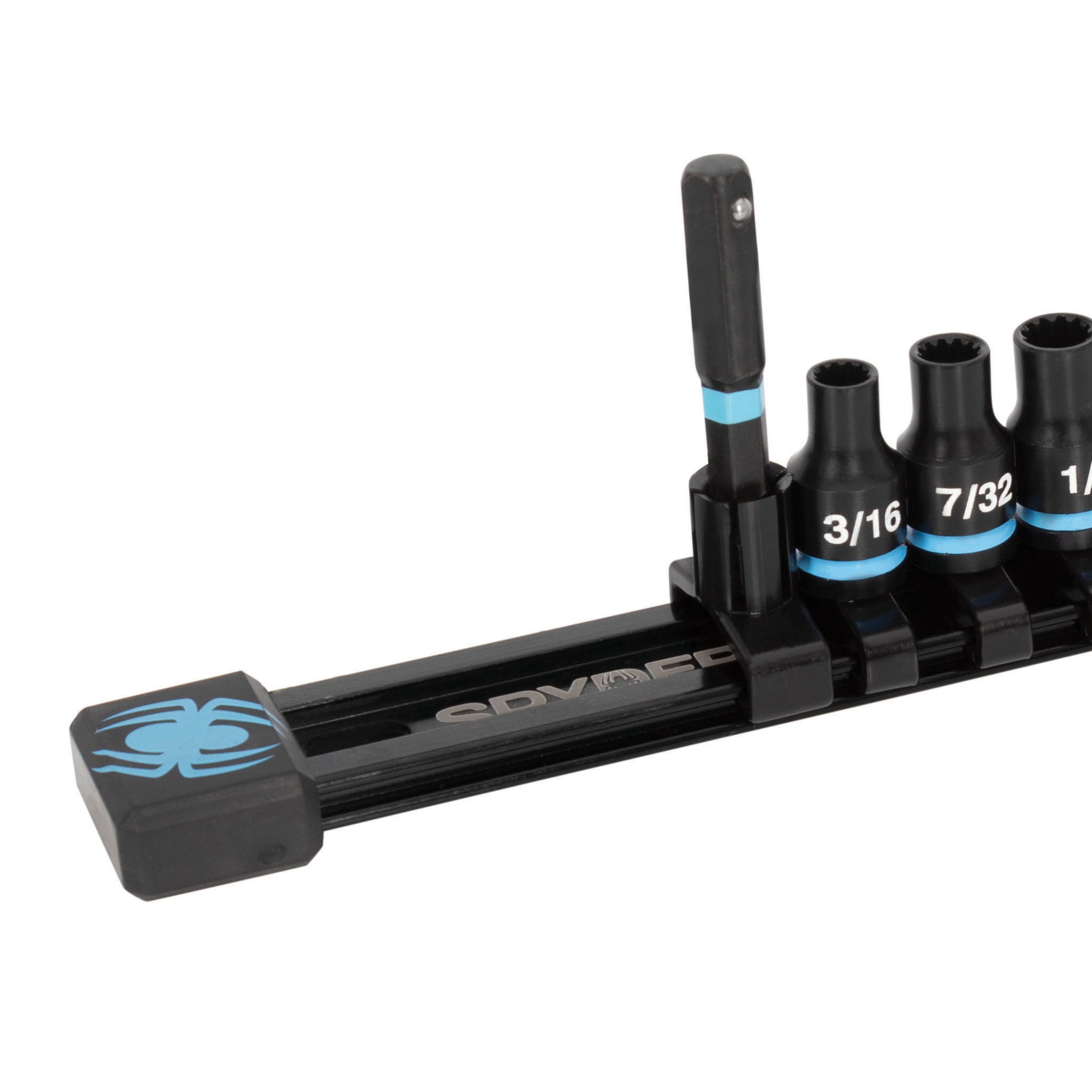 11-Piece 1/4" Drive SAE Shallow Impact Socket Set with Adapter