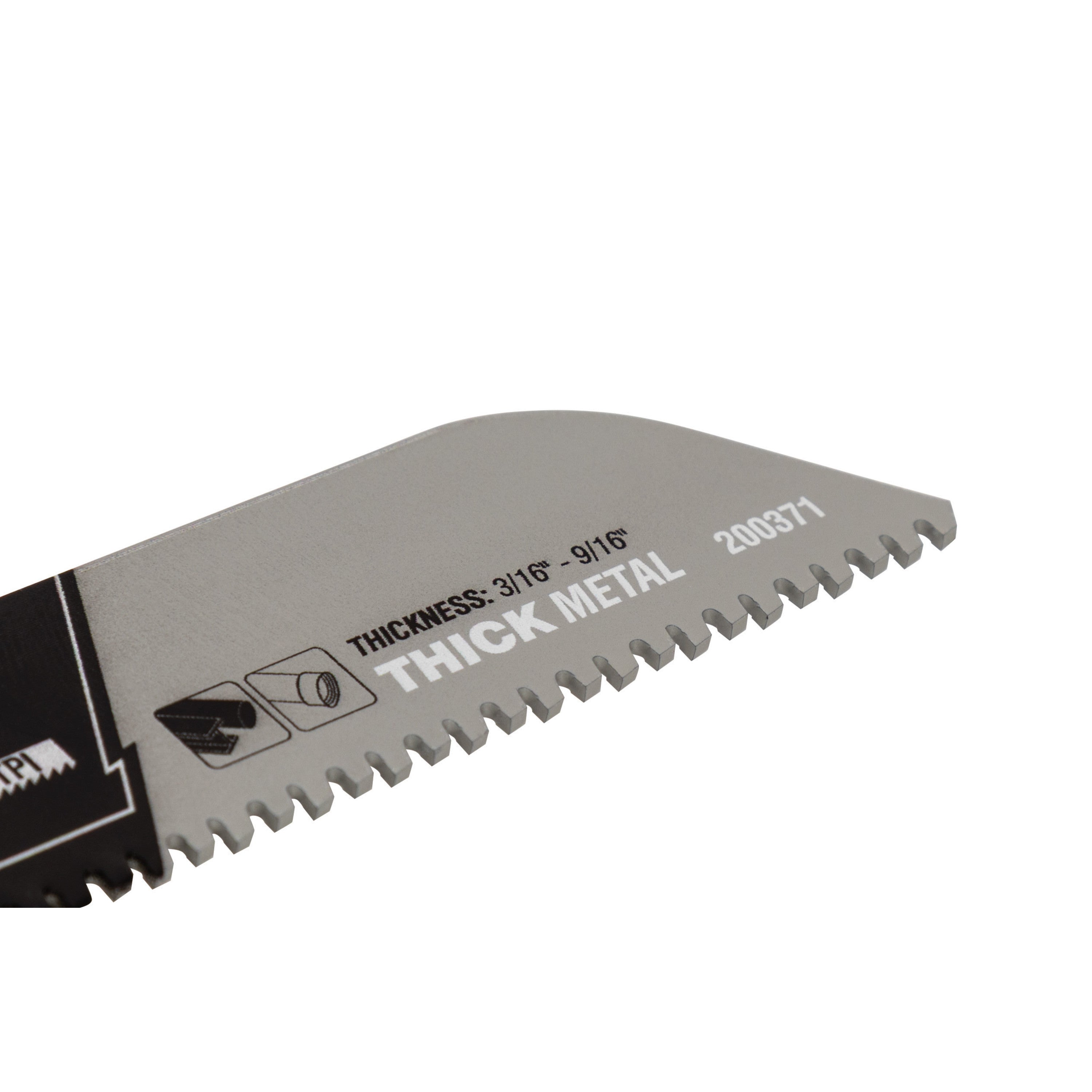 6" 8 TPI Carbide Teeth Reciprocating Saw Blade (3-Pack)