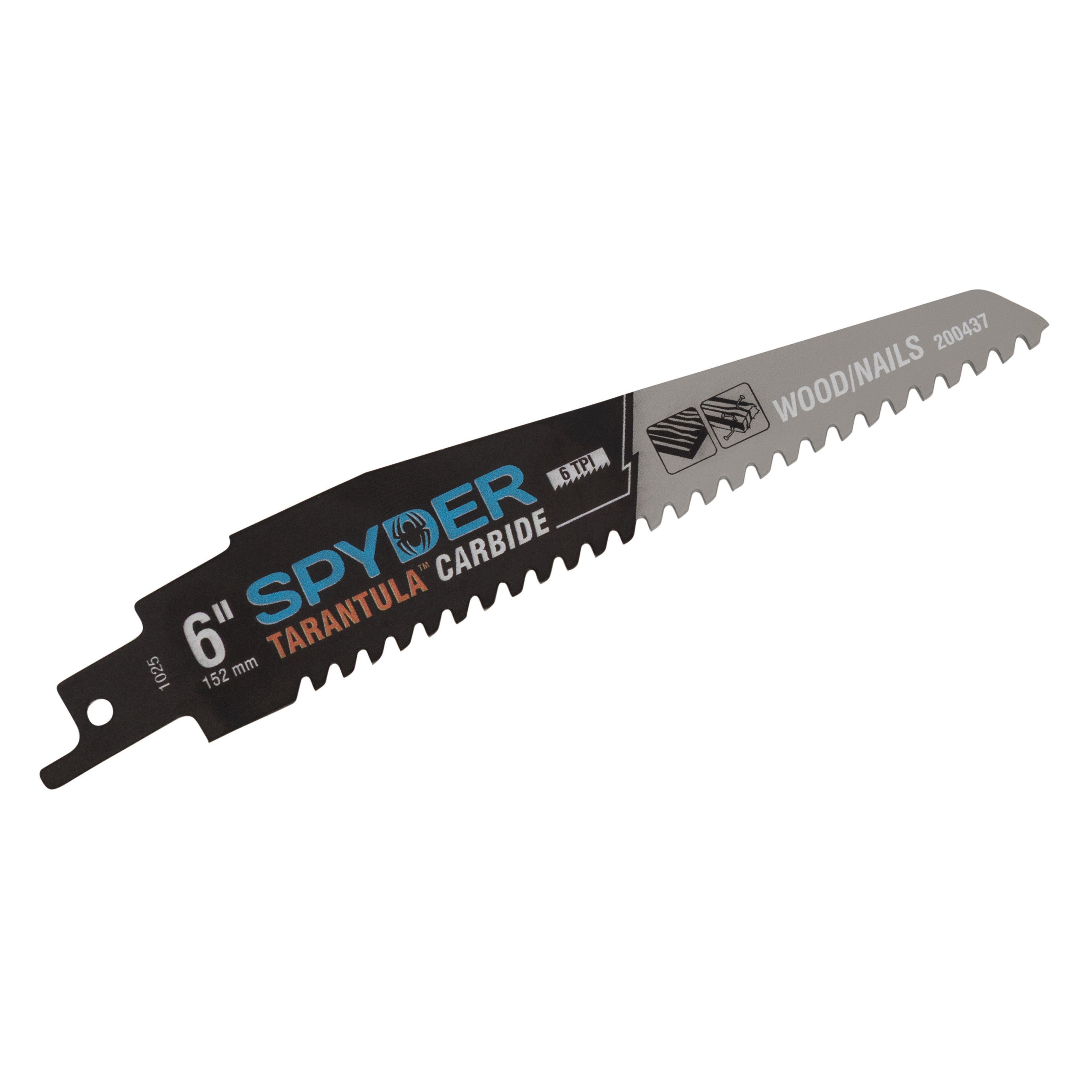 6" 6 TPI Carbide Toothed Reciprocating Saw Blade (3-Pack) Tarantula®
