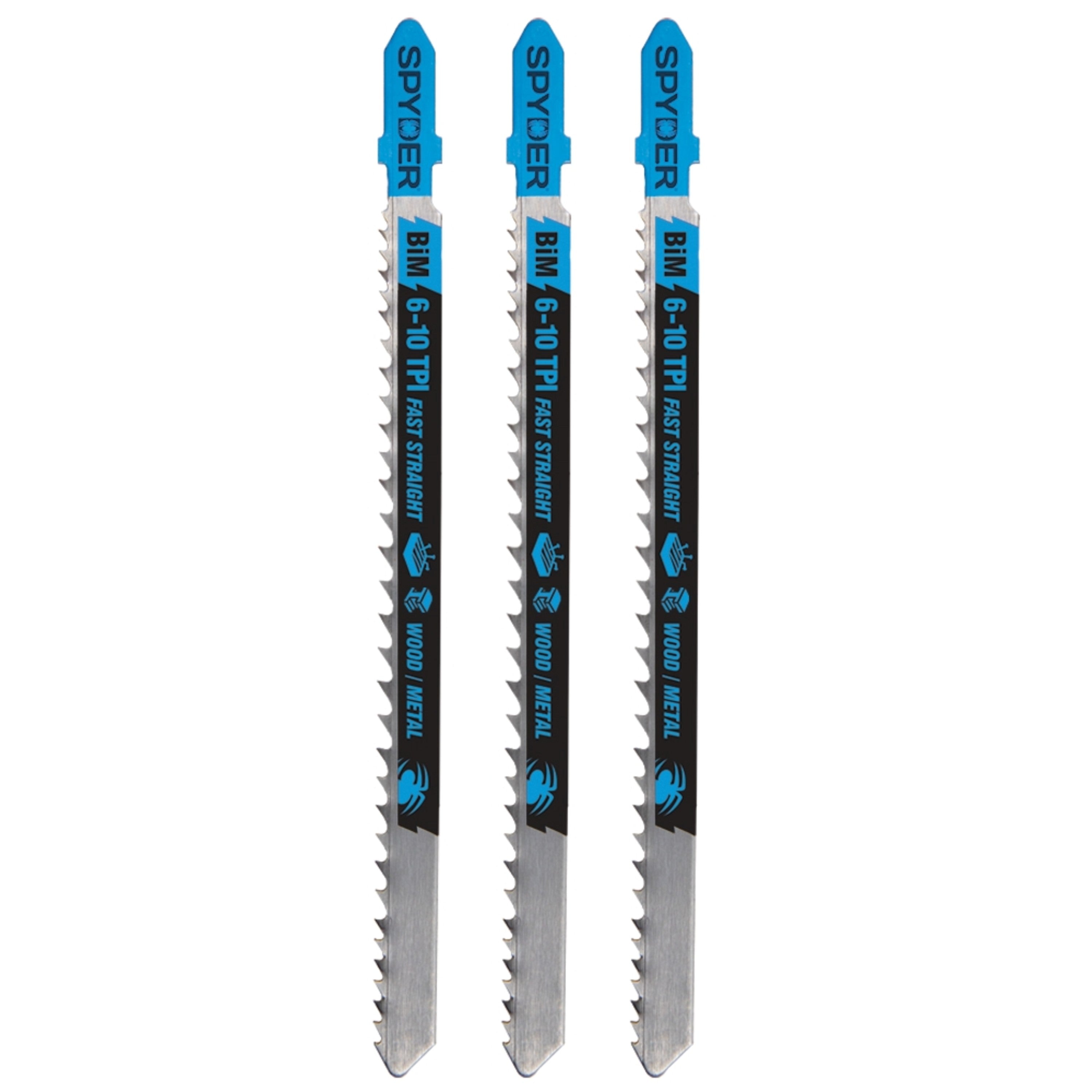 T-Shank Metal And Wood Cutting Bi-Metal Coarse Tooth Jig Saw Blades (3-Pack)