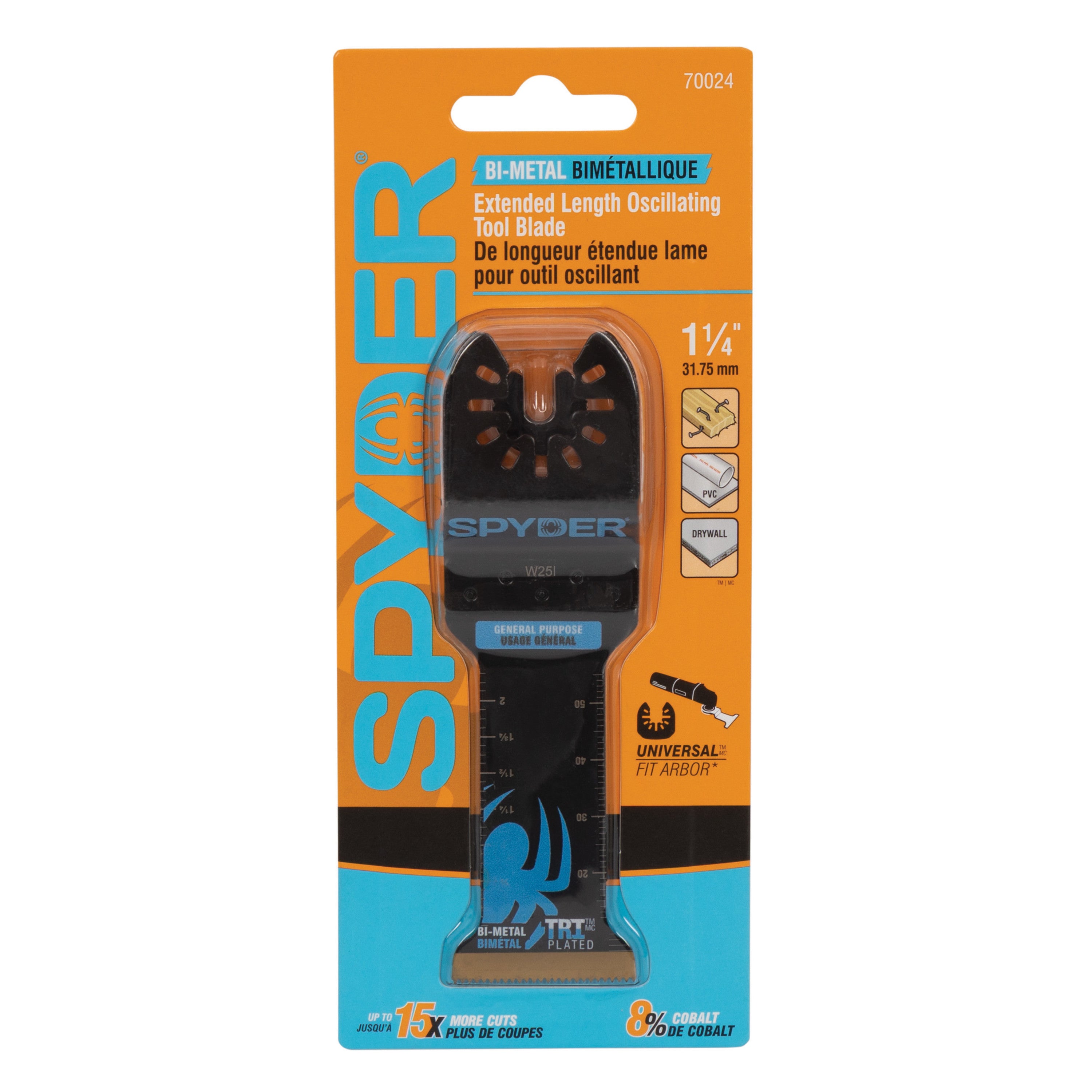 1-1/4" Extended Reach Bi-Metal General Purpose Oscillating Blade