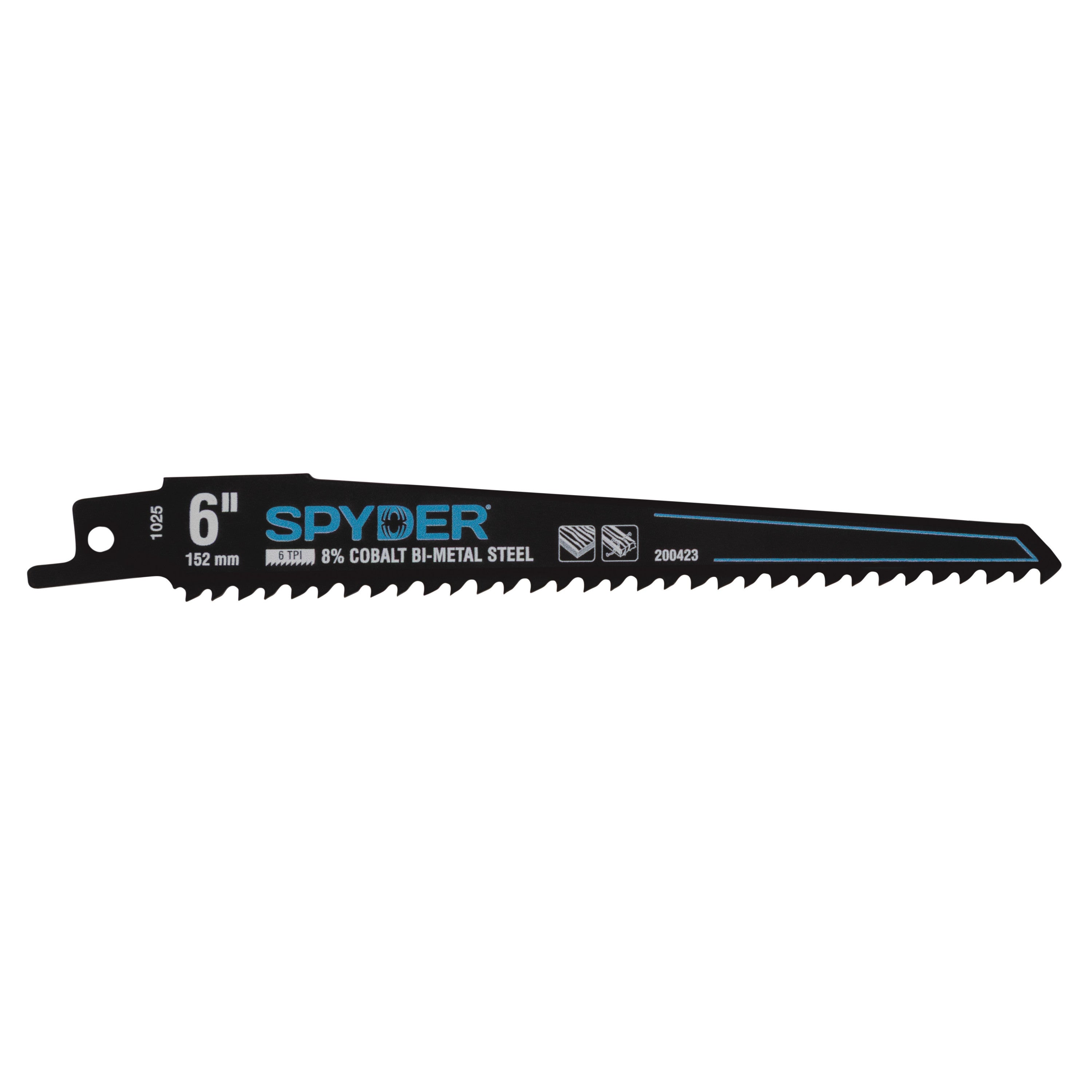 Spyder Multi-Material reciprocating saw blade on a white background