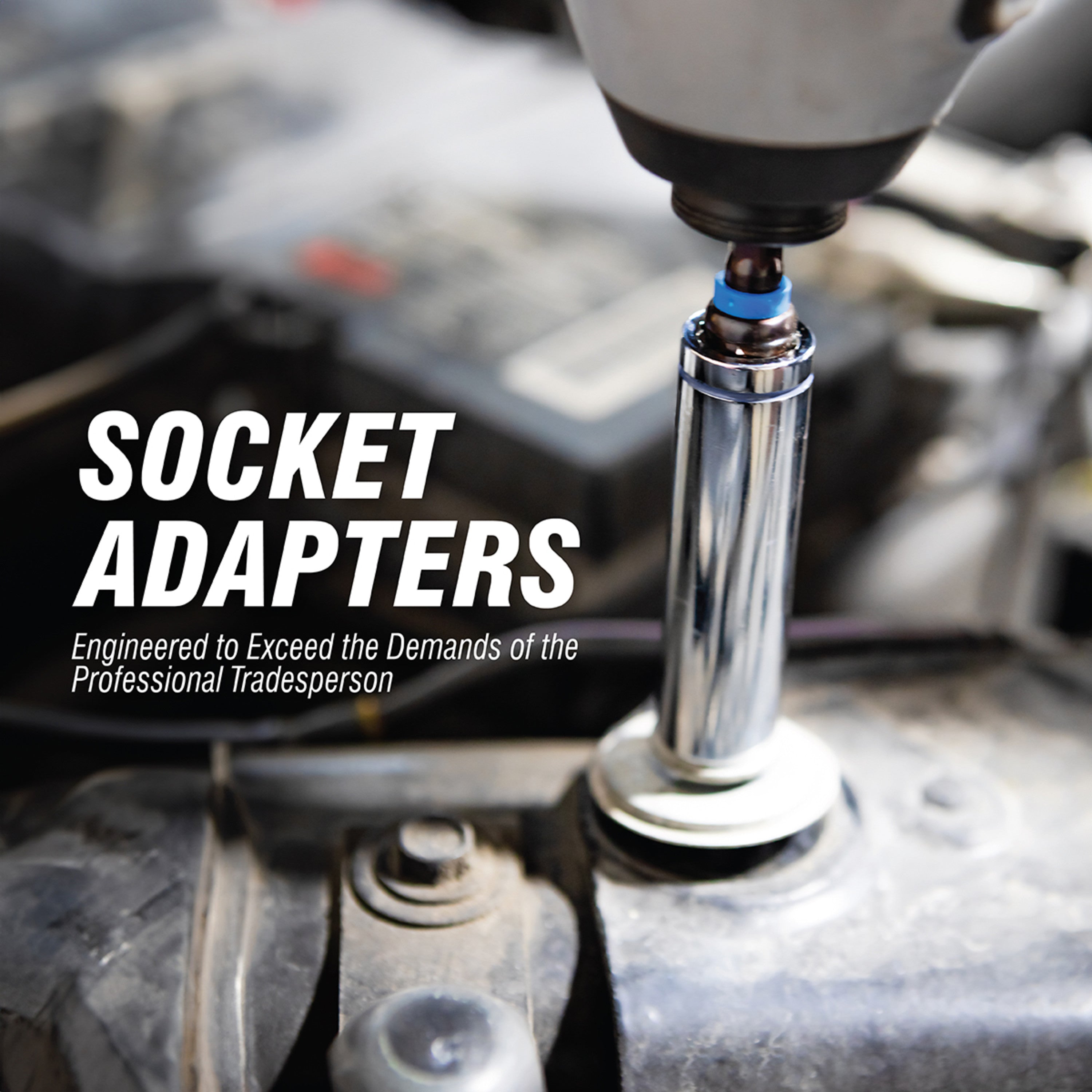 3-Piece Impact Socket Driver Adapter Set (1/4, 3/8, 1/2")