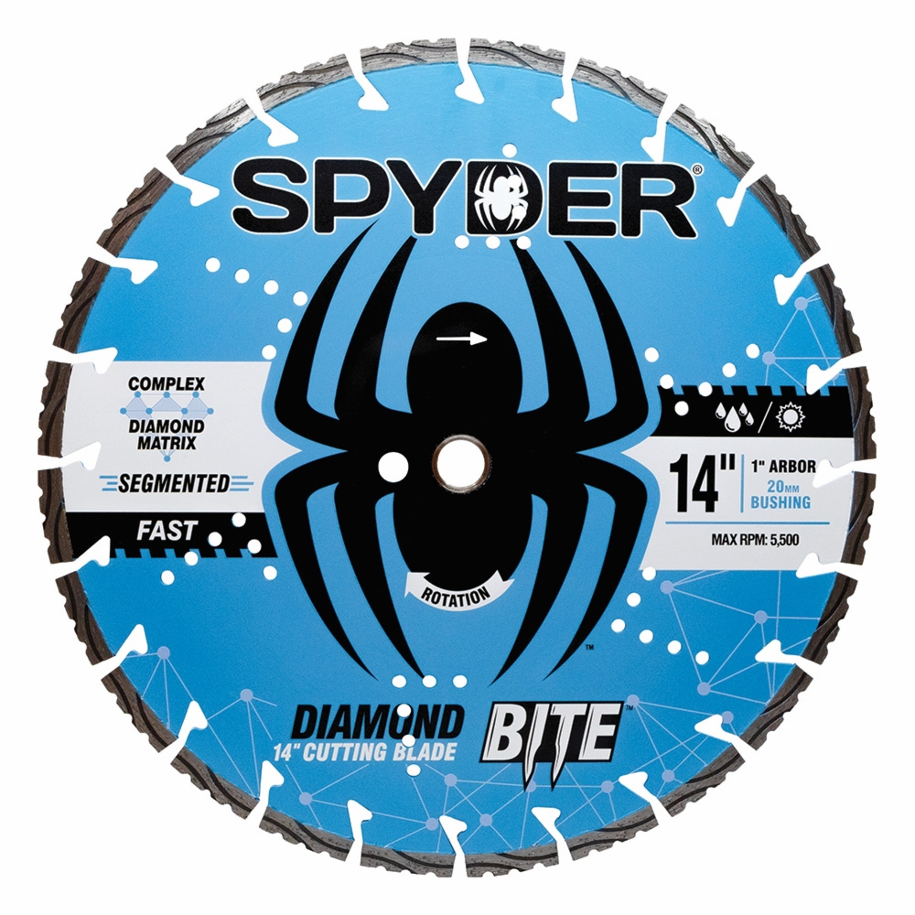 14" Wet/Dry Turbo Segmented Diamond Saw Blade Diamond Bite™