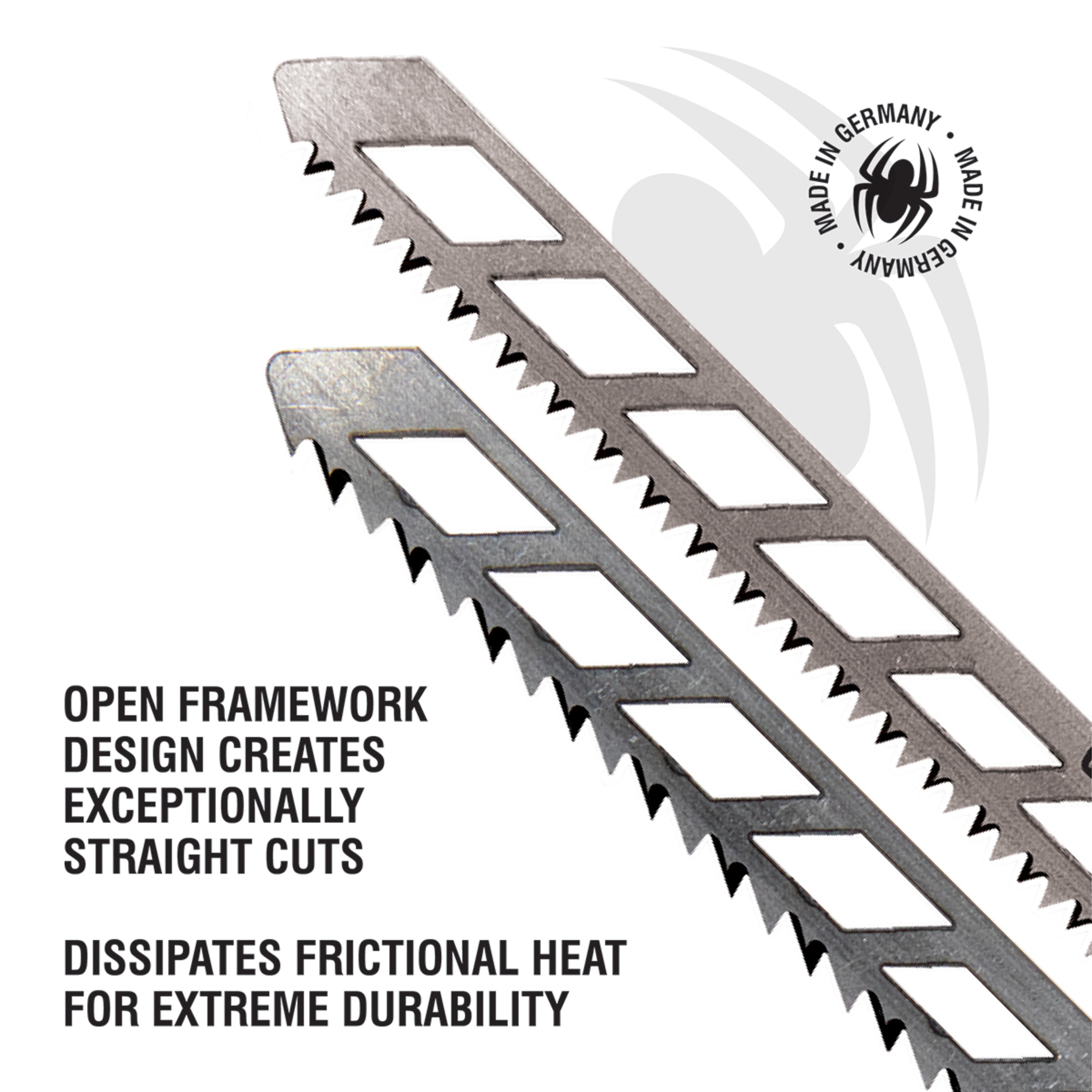 Skeleton 10-TPI T-Shank CRV Jig Saw Blades (2-Pack) Skeleton™