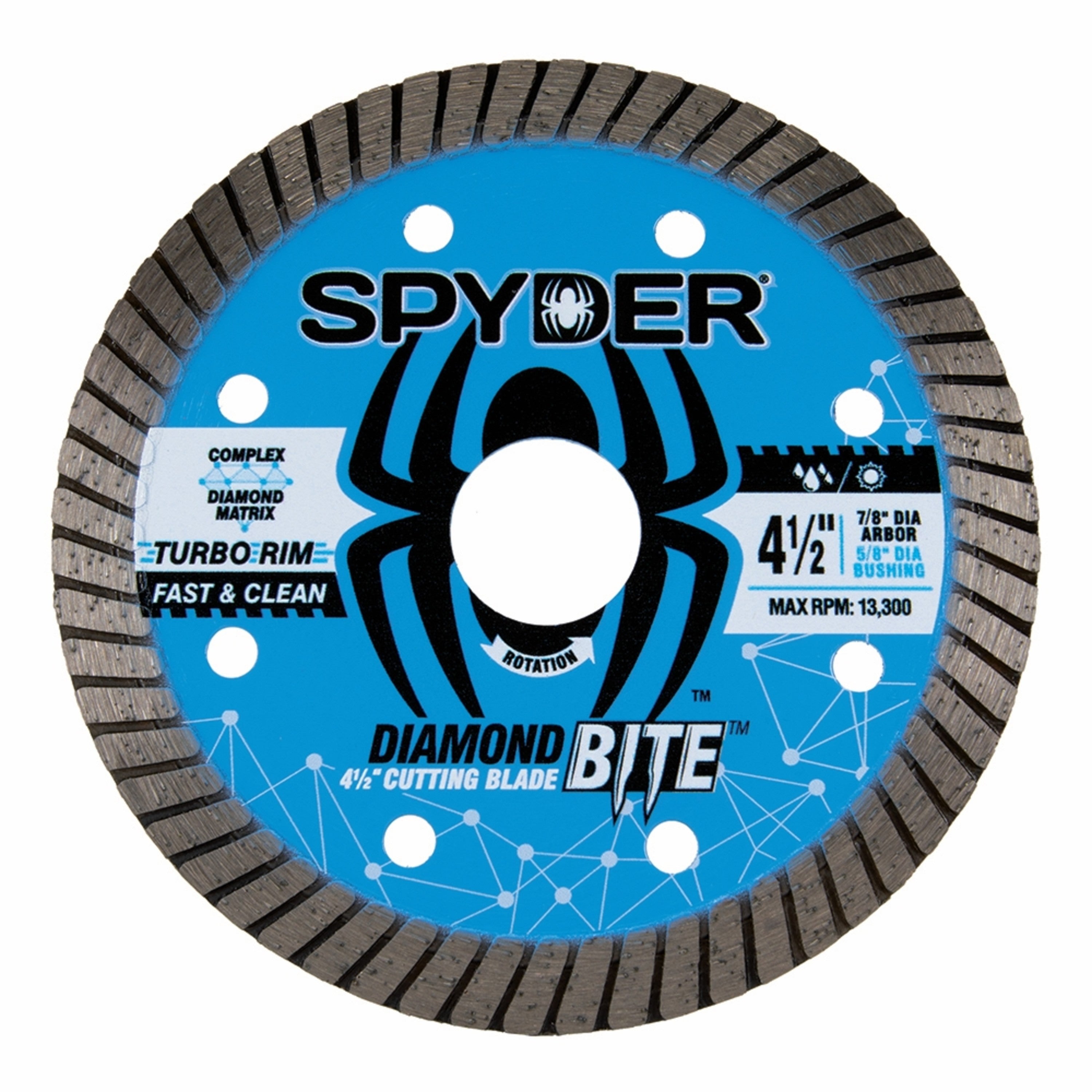 4-1/2" Wet/Dry Turbo Diamond Saw Blade Diamond Bite™