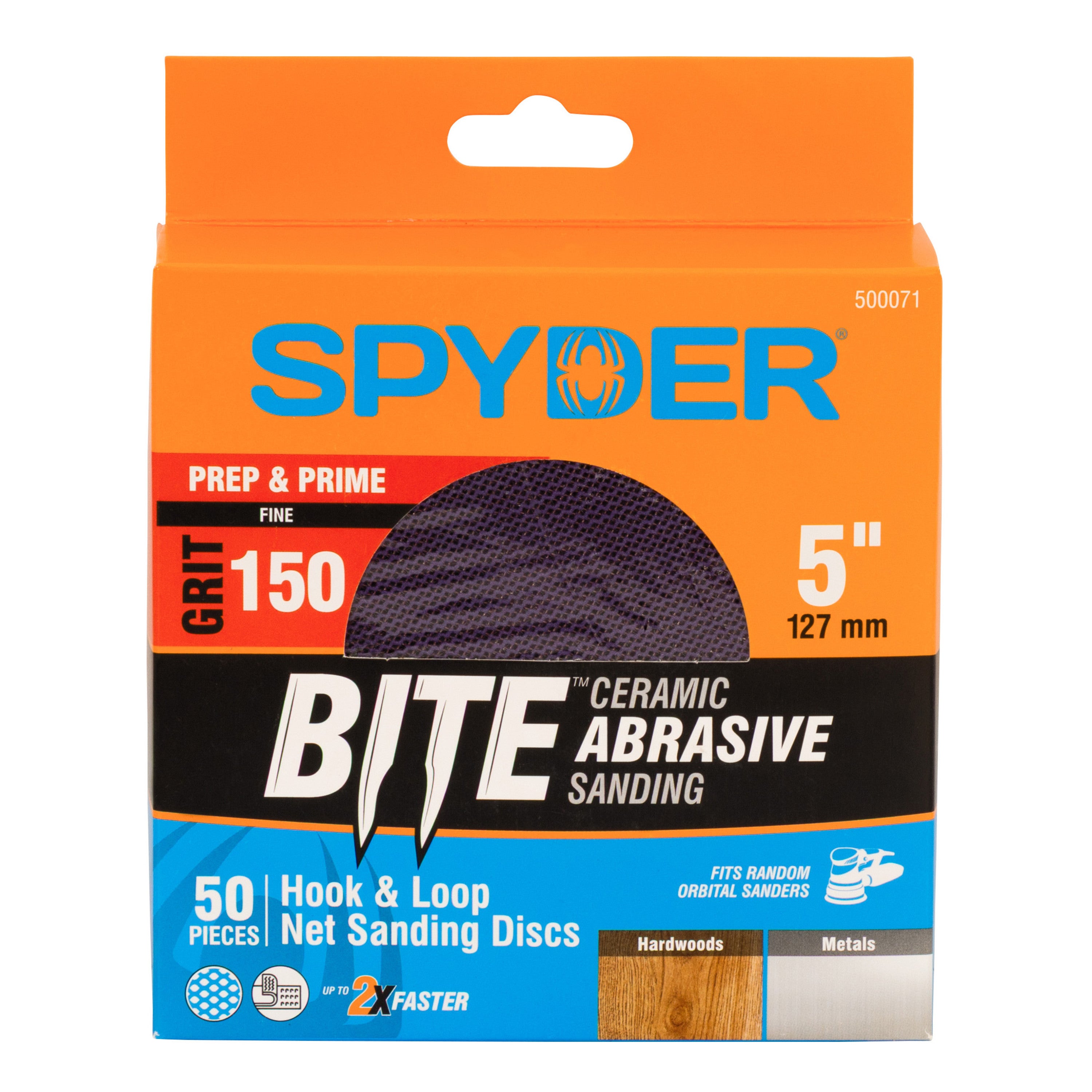 5" 150 Grit Ceramic Net Hook & Loop Sanding Discs (50-Pack)