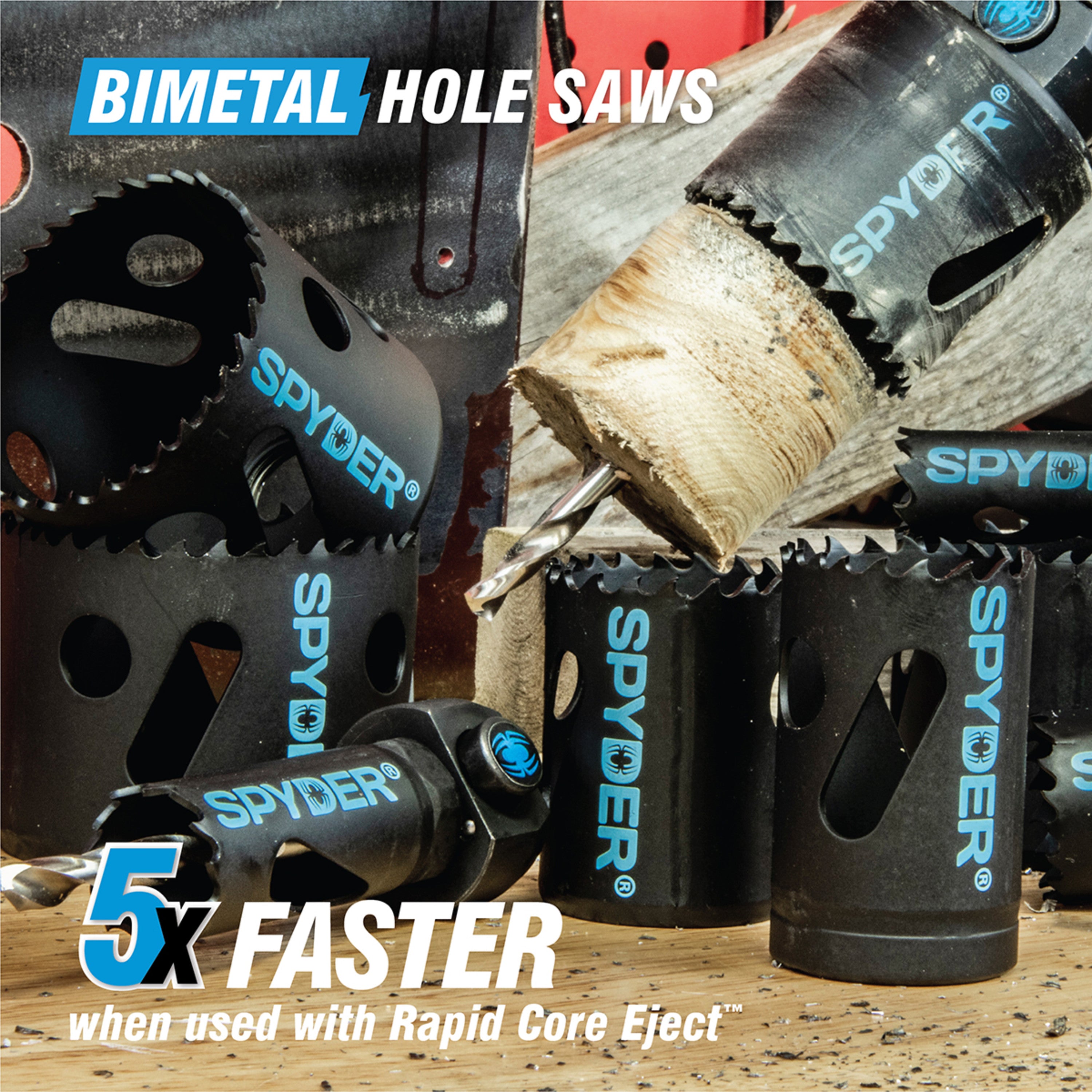 1-3/8" Bi-Metal Hole Saw Rapid Core Eject®