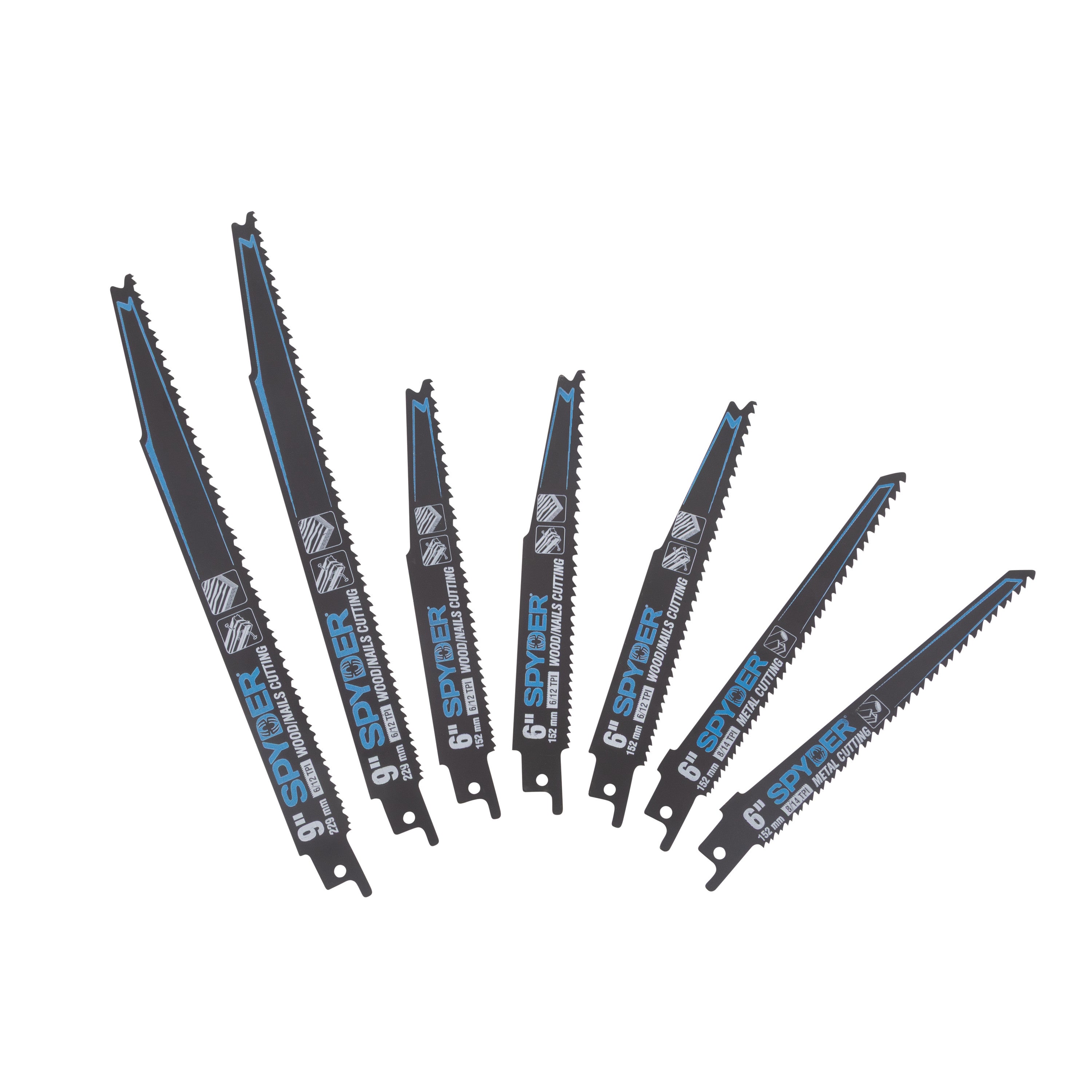 7-Piece Bi-Metal Reciprocating Saw Blade Set