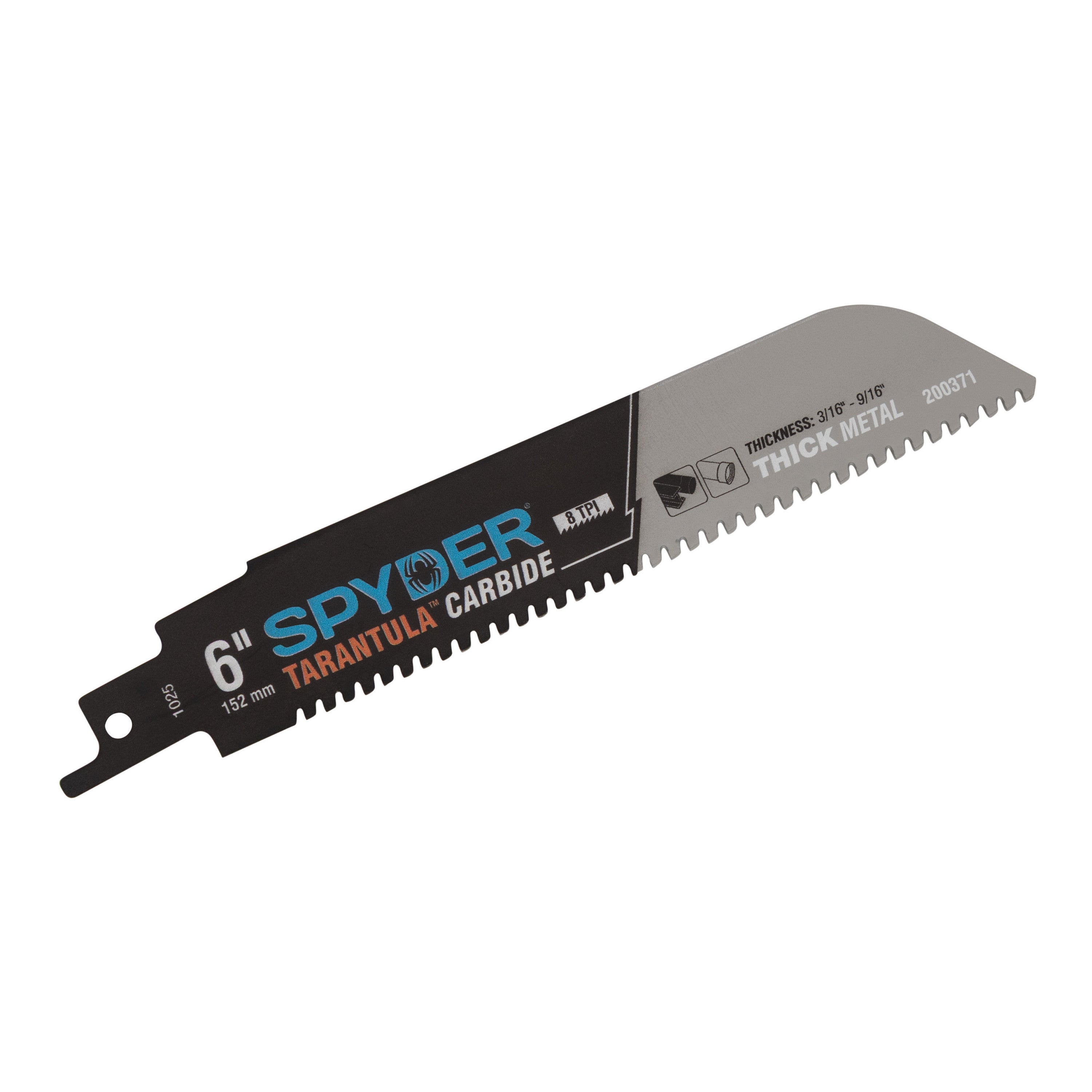 6" 8 TPI Carbide Toothed Reciprocating Saw Blade Tarantula®