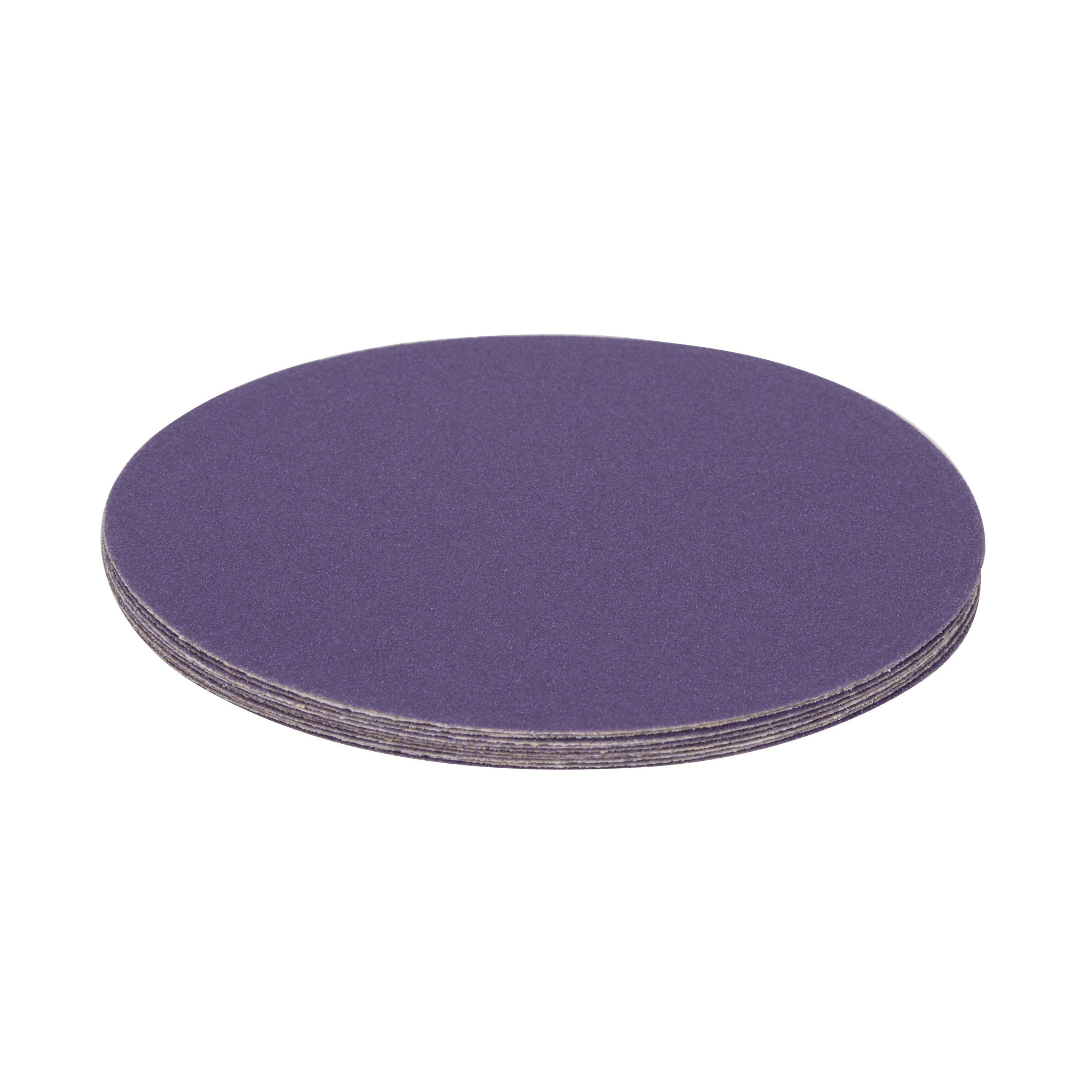 5" x No Hole 120 Grit Ceramic Pressure Sensitive Adhesive with Stearate Sanding Discs (10-Pack) Bite
