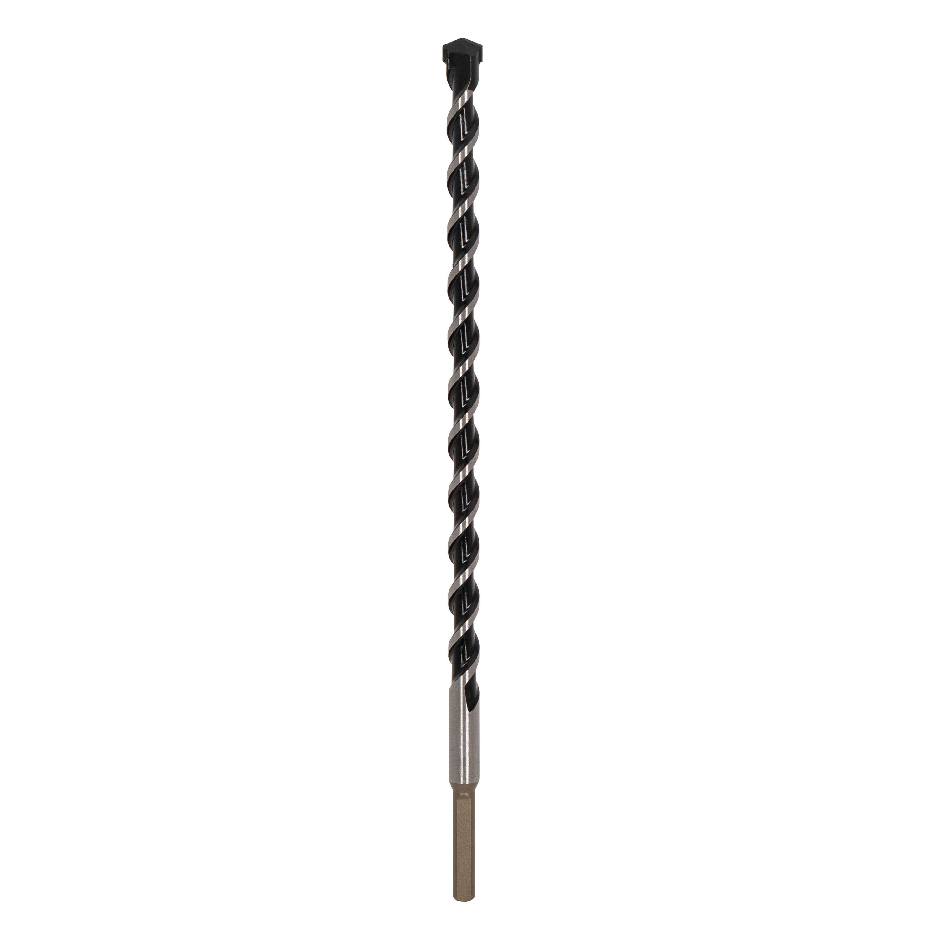 1/2" x 12" Three-Flat Grip Shank Rotary Hammer Drill Bit