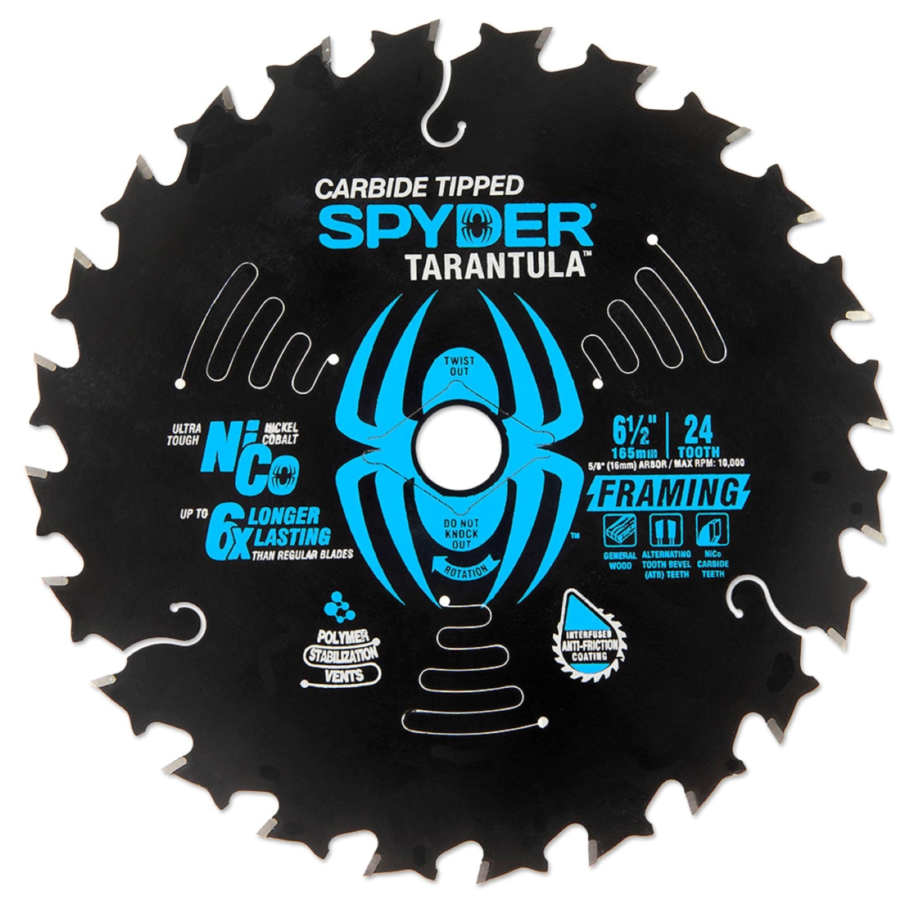 Lames de scie circulaire Tarantula™ 6-1/2" 24 dents (paquet de 2)