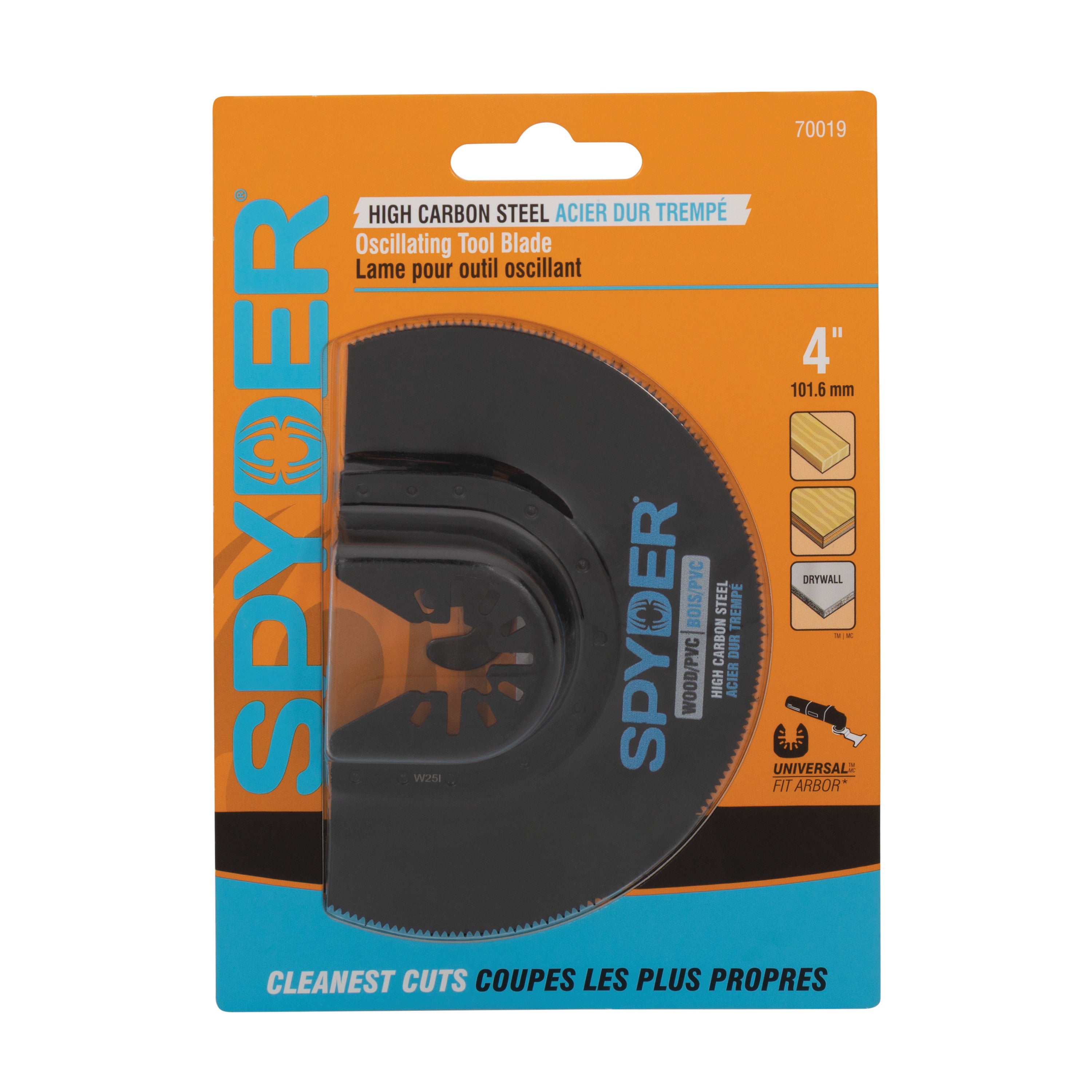 4" Half Moon Oscillating Tool Blade for Clean Wood & PVC