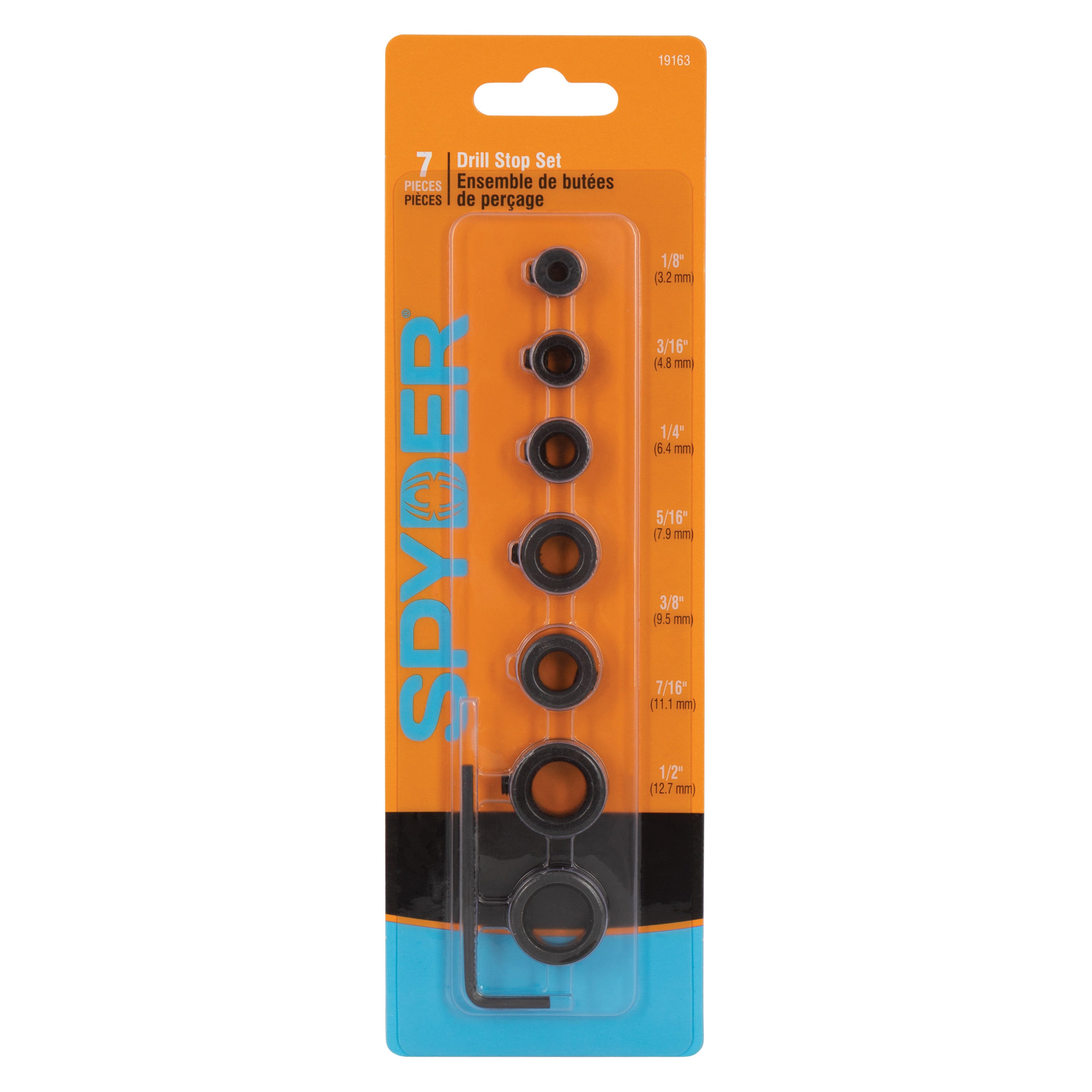 7-Piece Drill Bit Depth Stop Set Mach-Blue®