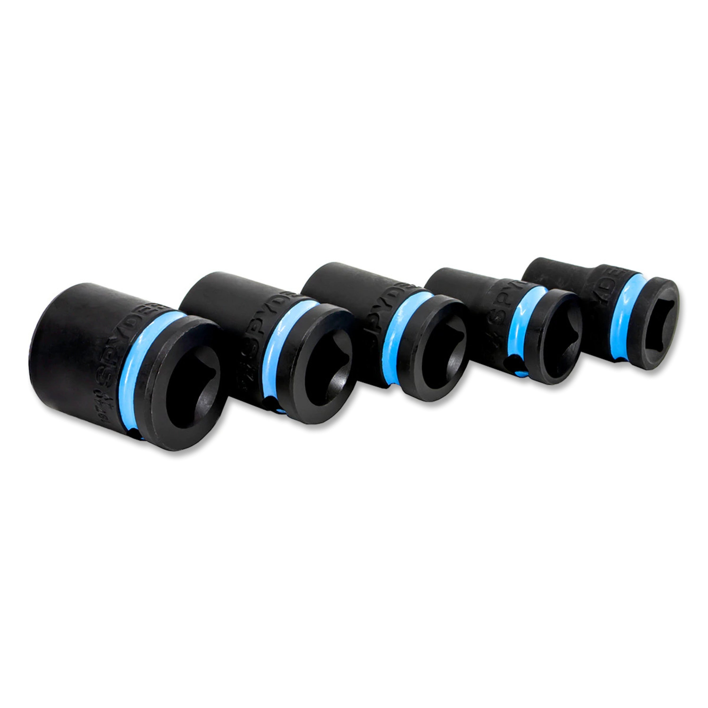 6-Piece 3/8" SAE Impact Socket Set With Adapter