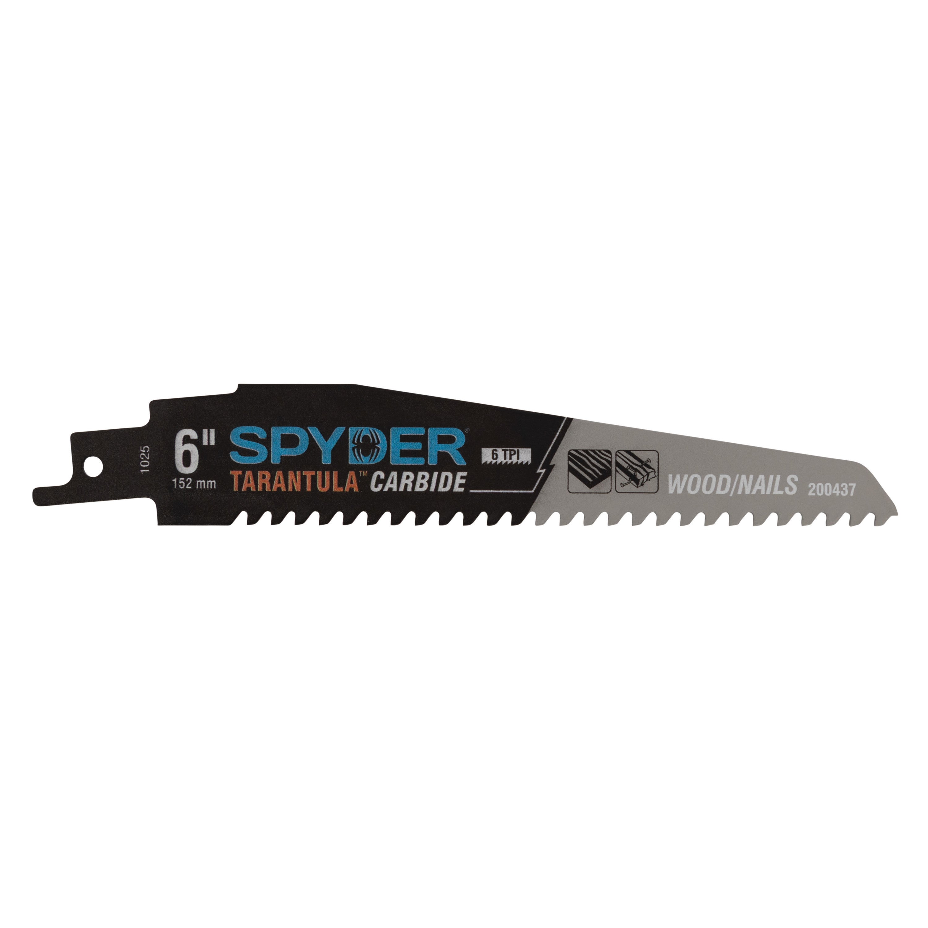 6" 6 TPI Carbide Toothed Reciprocating Saw Blade (3-Pack) Tarantula®