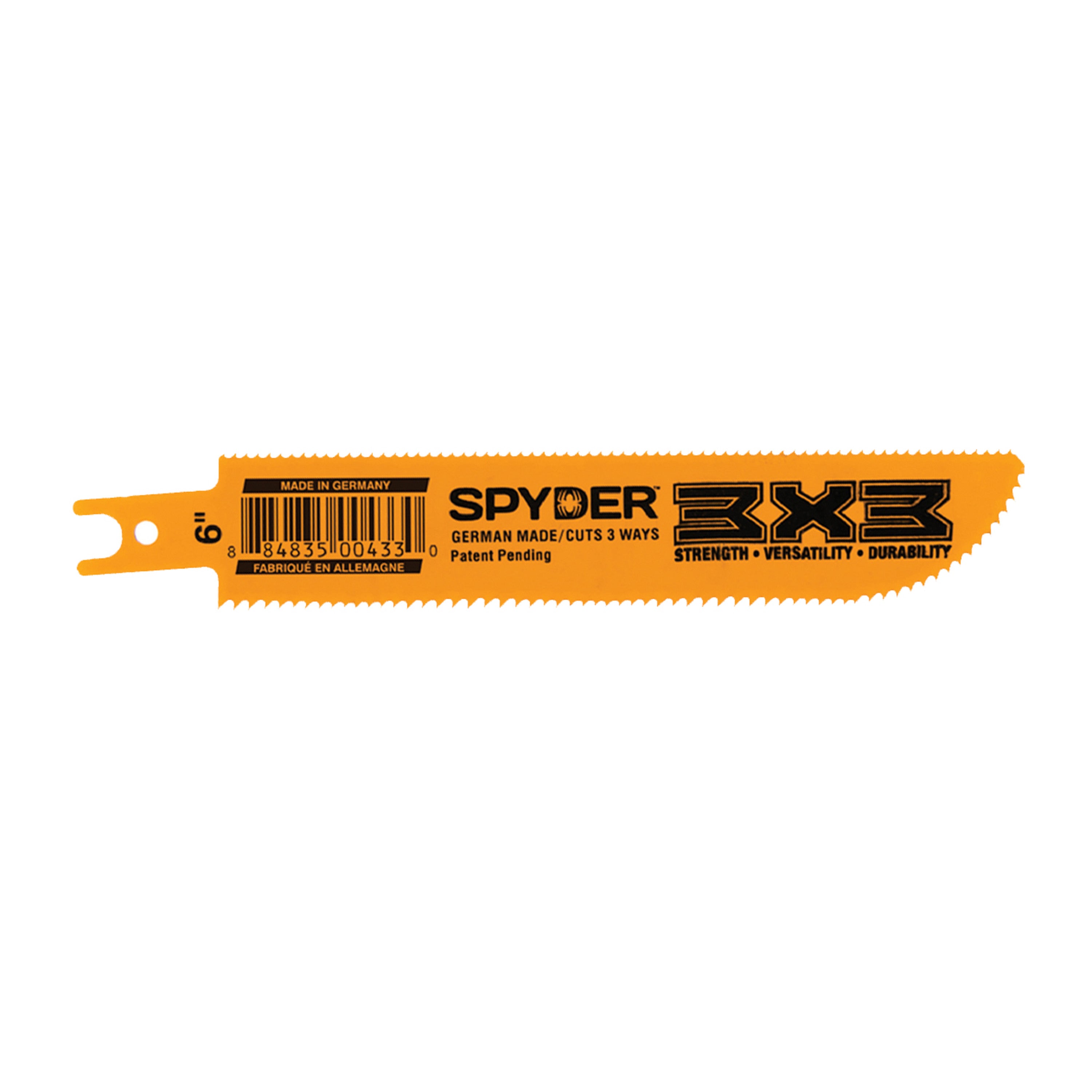 Double-Sided 6" Wood/Metal Cutting 10/14-TPI Reciprocating Saw Blade 3X3™
