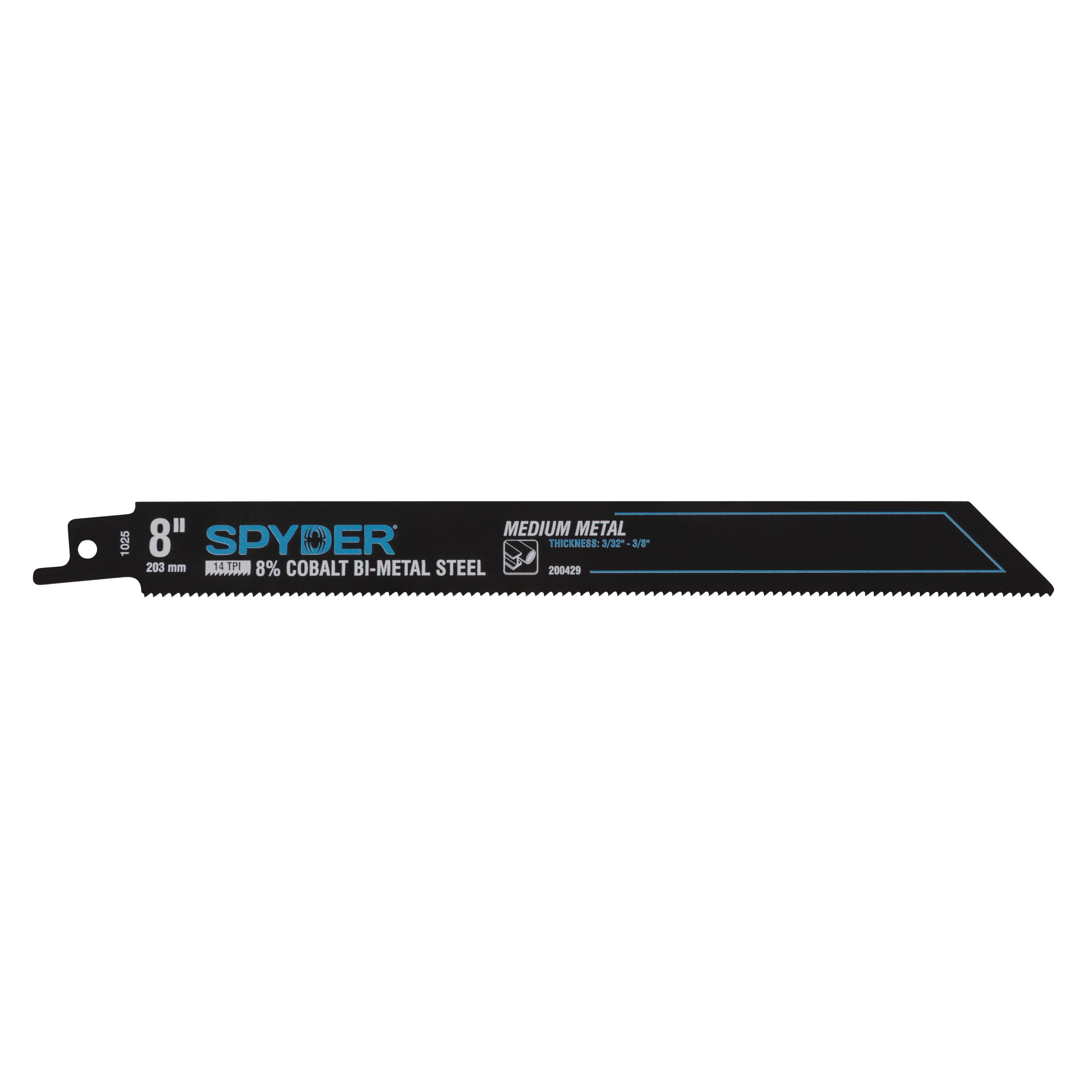 8" 14 TPI Bi-Metal Reciprocating Saw Blade (25-Pack) Black Series™