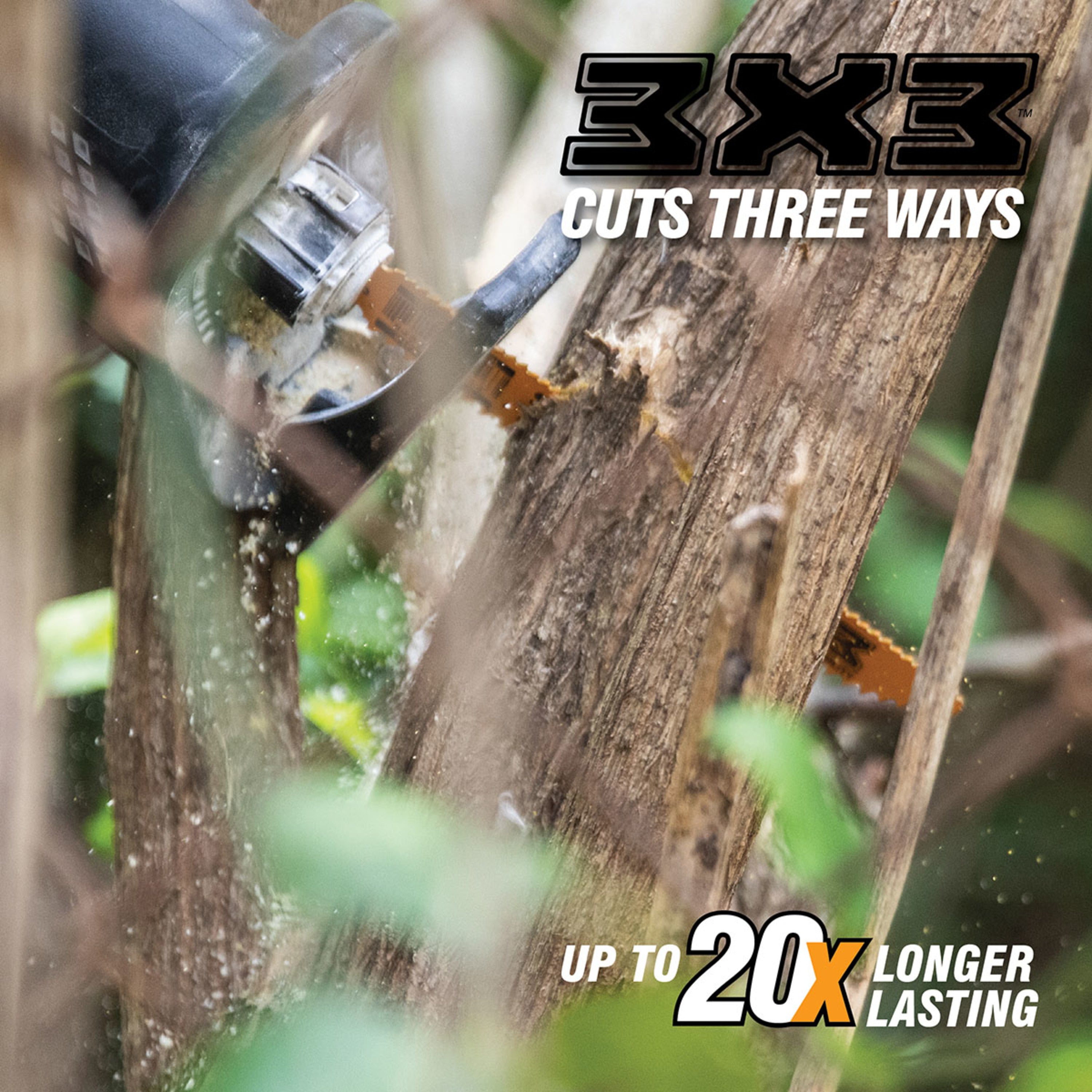 Double-Sided 6" Wood/Metal Cutting 6/10-TPI Reciprocating Saw Blade 3X3™