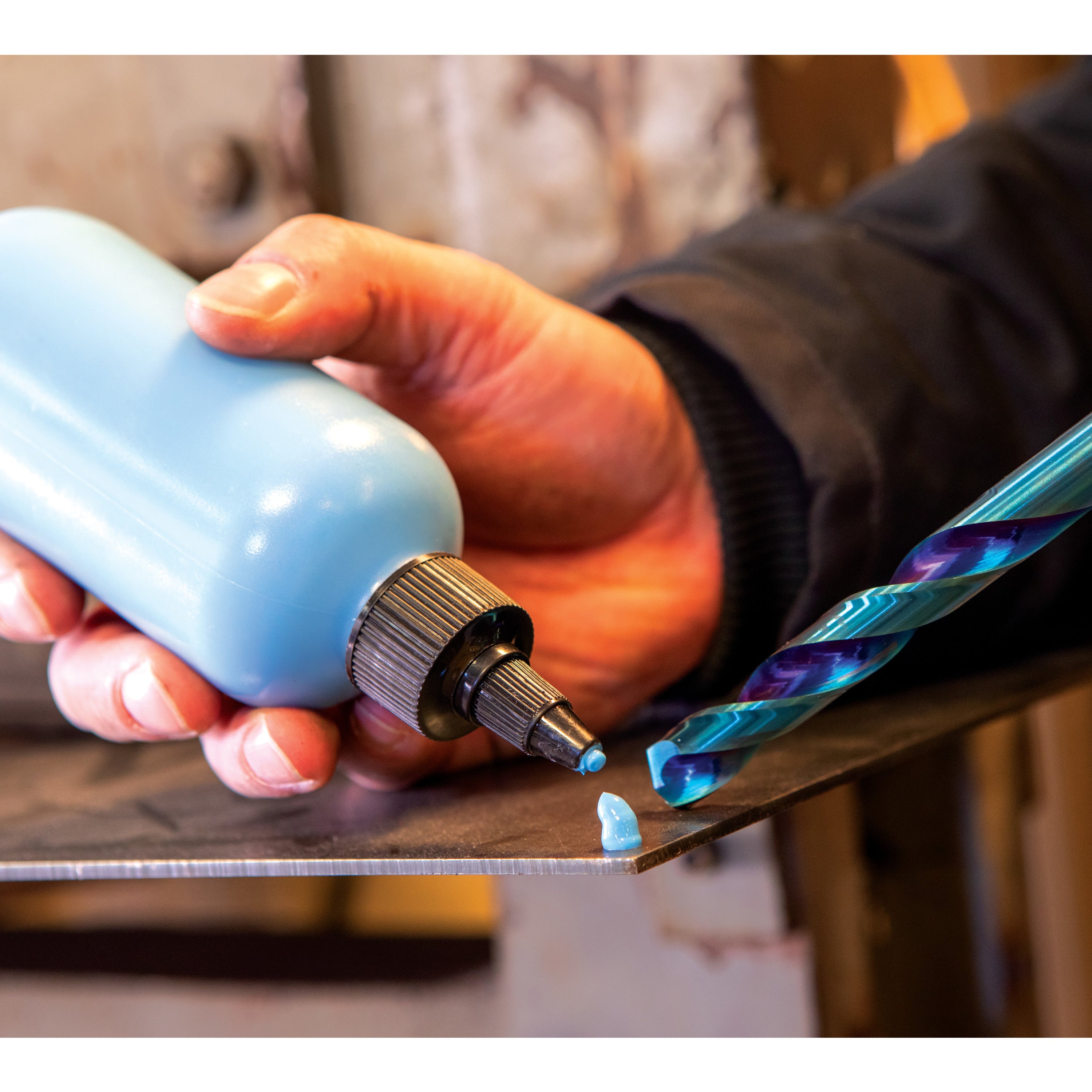 Présentoir de comptoir de lubrifiant MACH-BLUE GOO™ Goo - Contient 6 bouteilles