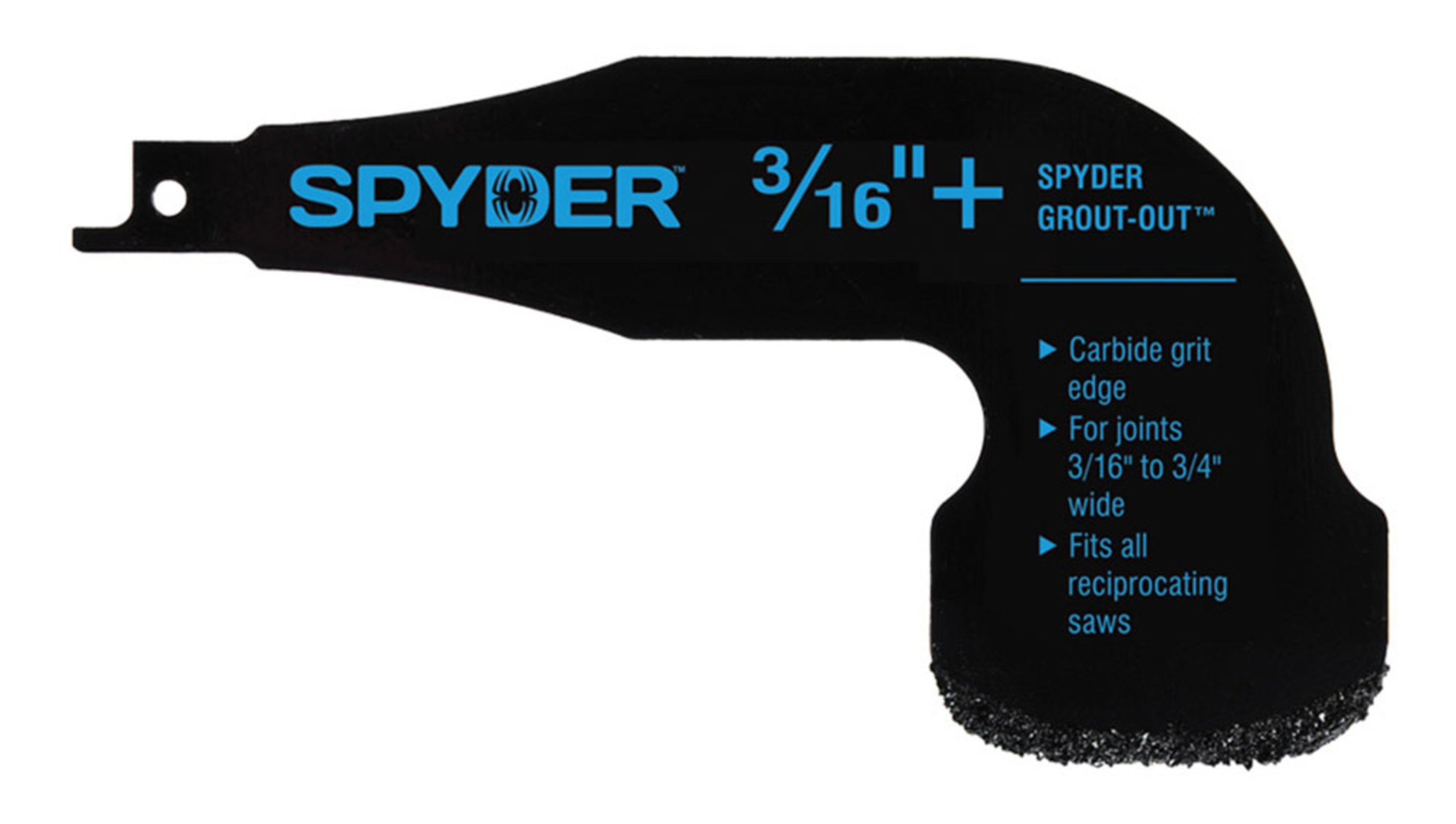 3/16 to 3/4" Grout Removal Tool, Attachment for Reciprocating Saws Grout-Out™