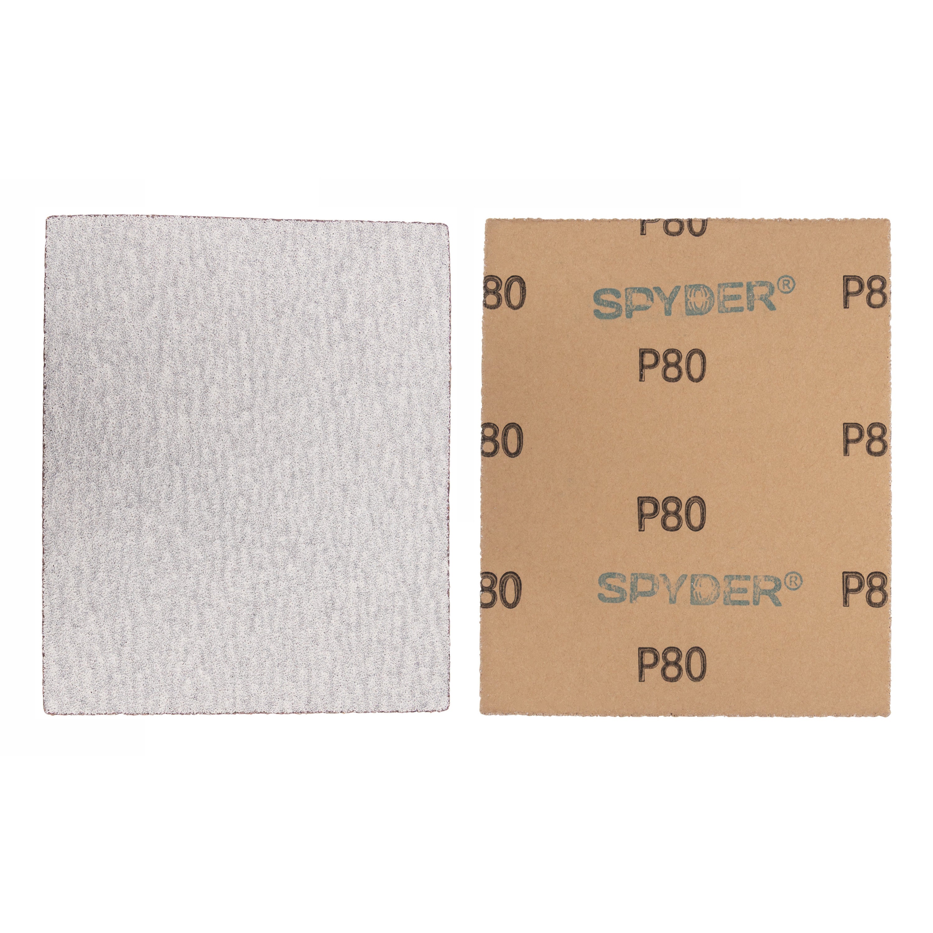 4.5" x 5.5" 80 Grit Aluminum Oxide with Stearate Sandpaper Sheets (8-Pack)