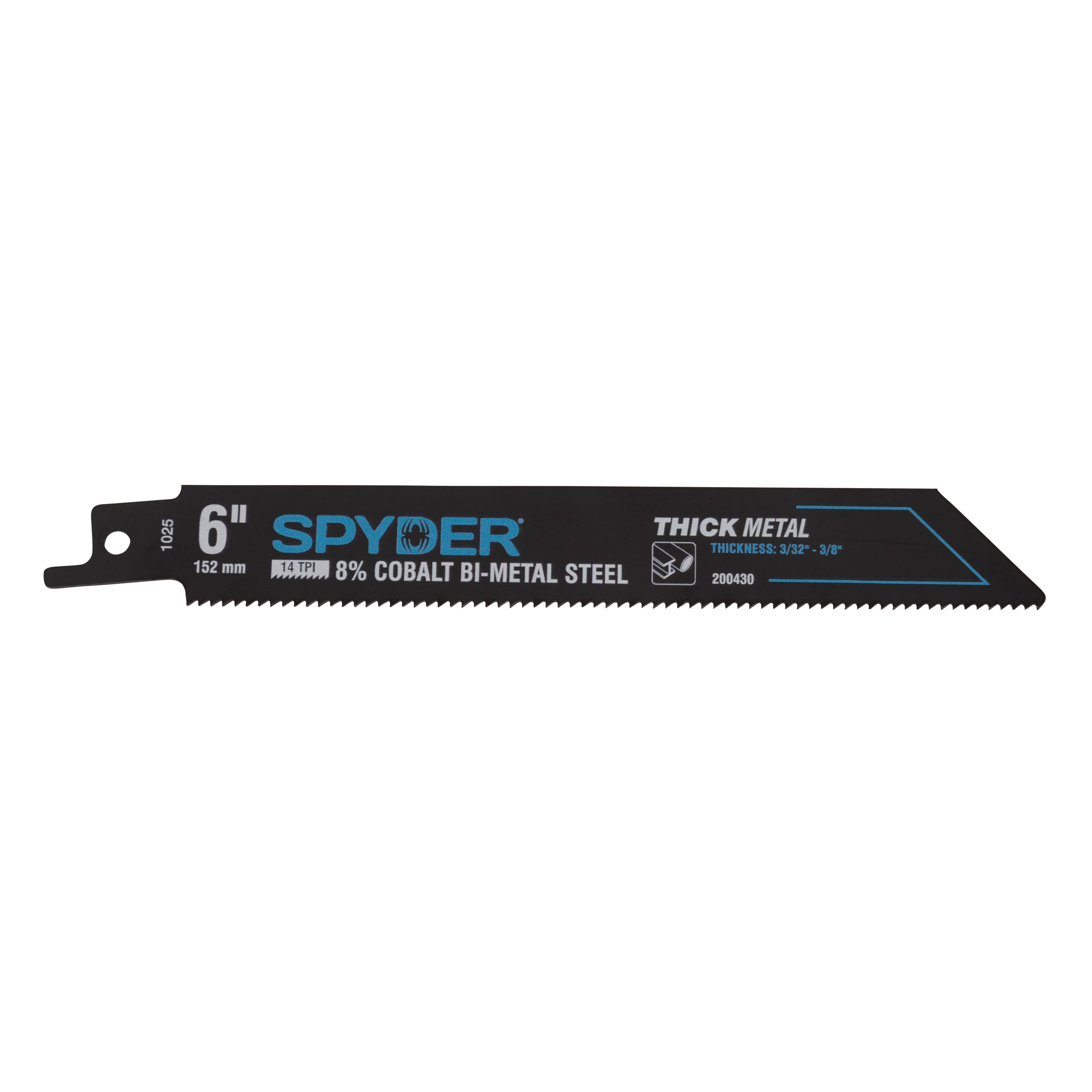 6" 14 TPI Bi-Metal Thick Reciprocating Saw Blade Black Series™