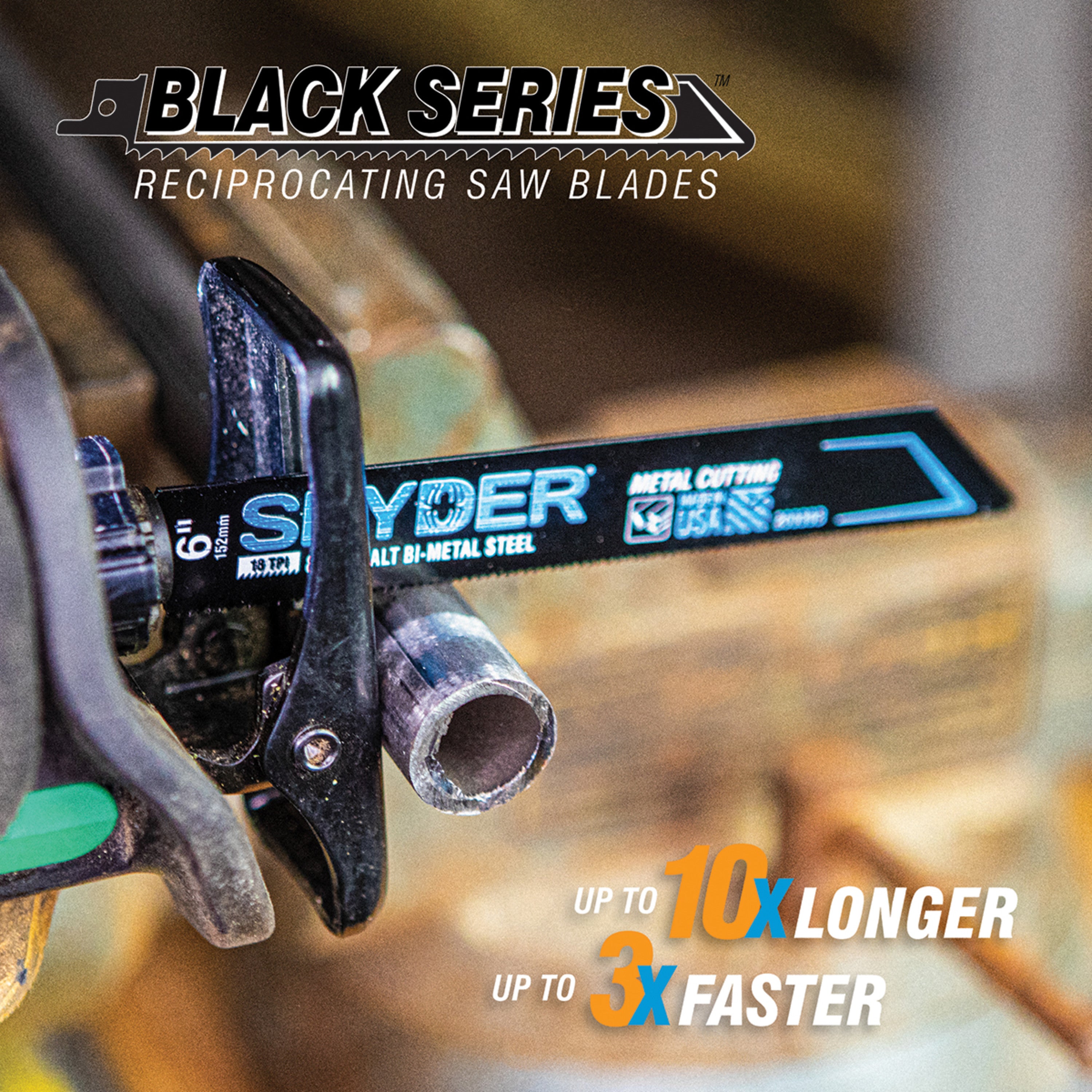 Hojas de sierra recíproca para corte de metal Black Series™ de 12" y 10/14 TPI (paquete de 3)