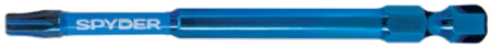 3-1/2-Inch Blue Spyder driver bit on a white background
