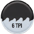 Lower TPI (3-10) Faster, Rough Cuts: