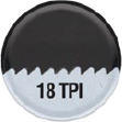 Higher TPI (14-24+) Smooth, Precise Cuts: