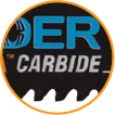 Yellow outlined circular icon showing a zoomed in shot of a Spyder® Carbide Reciprocating Saw blade showing teeth detail.