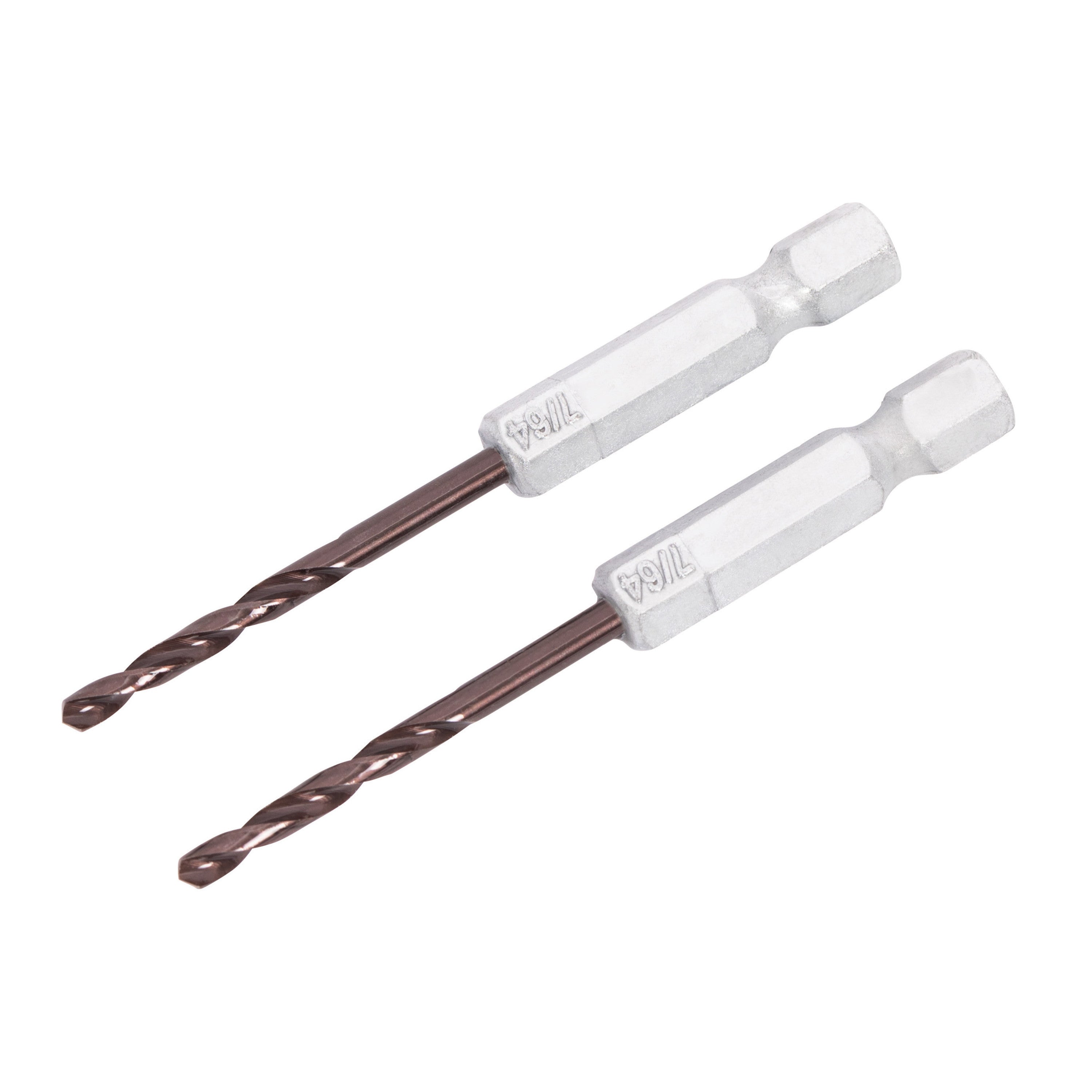 7/64" Hex Shank Drill Bit (2-Pack) TetraClad™